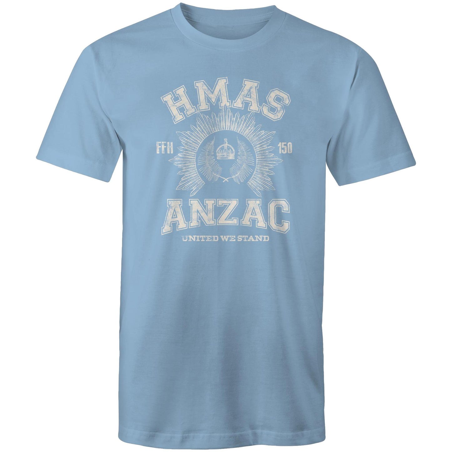 HMAS Anzac (III) FFH150 Men's T-shirt (style Alpha, white)