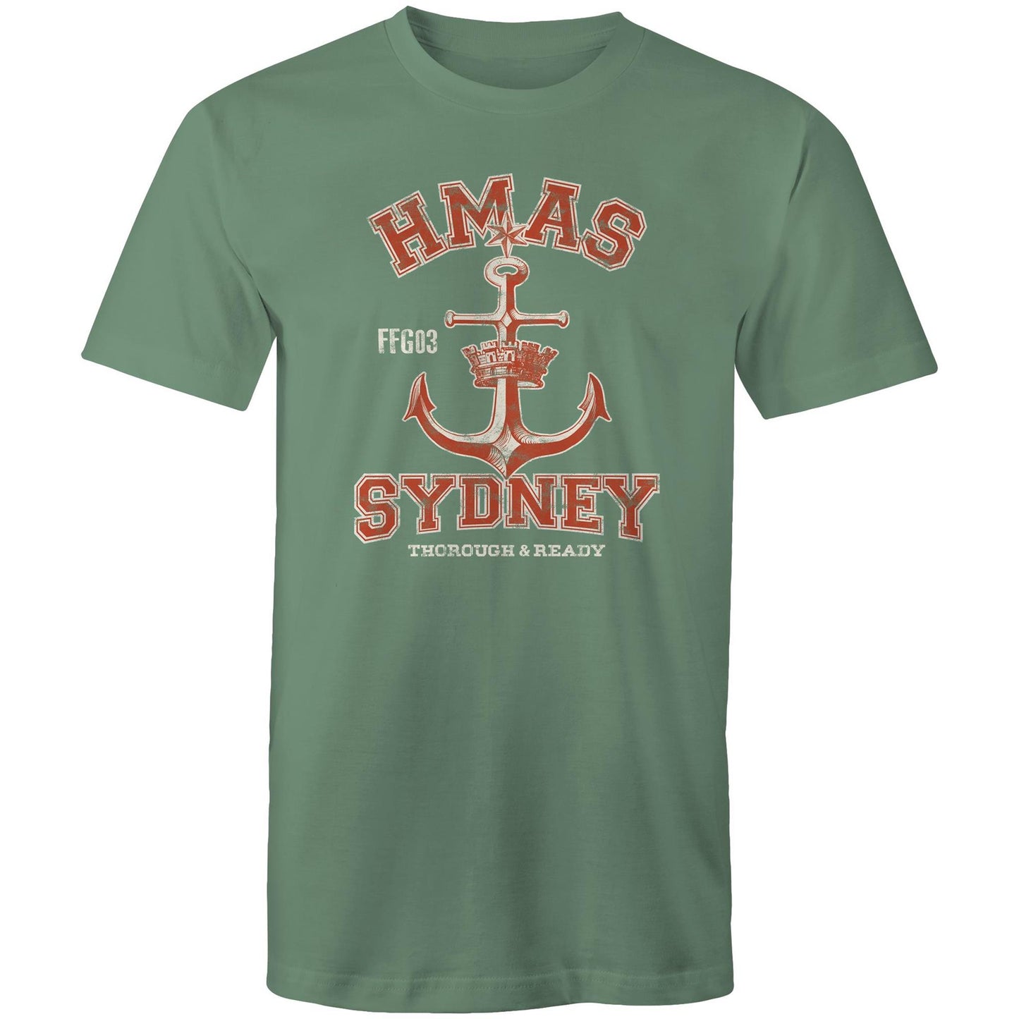 HMAS Sydney (IV) FFG03 Men's T-shirt (style Alpha, colour)