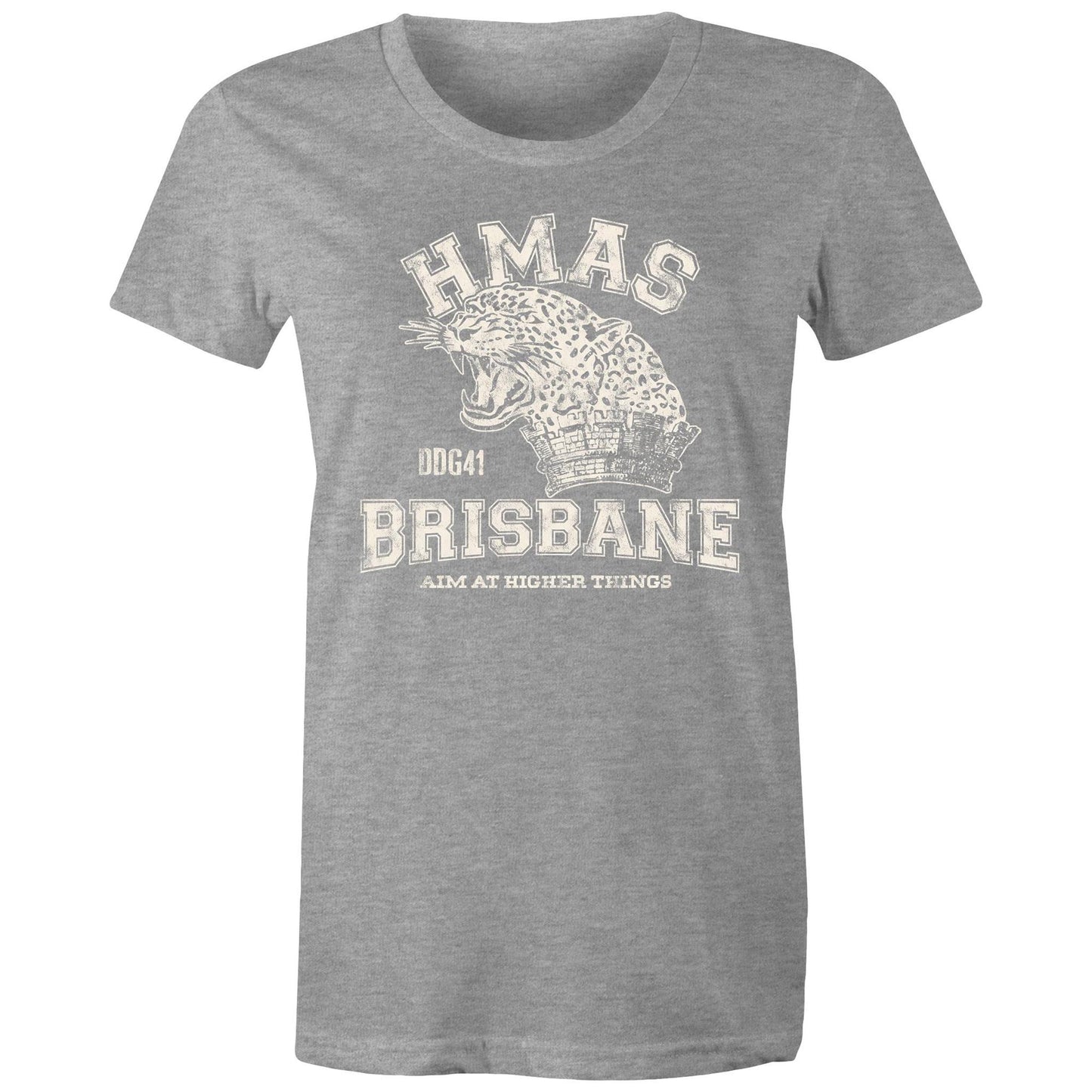 HMAS Brisbane (III) DDG41 Women's T-shirt (style Alpha, white)