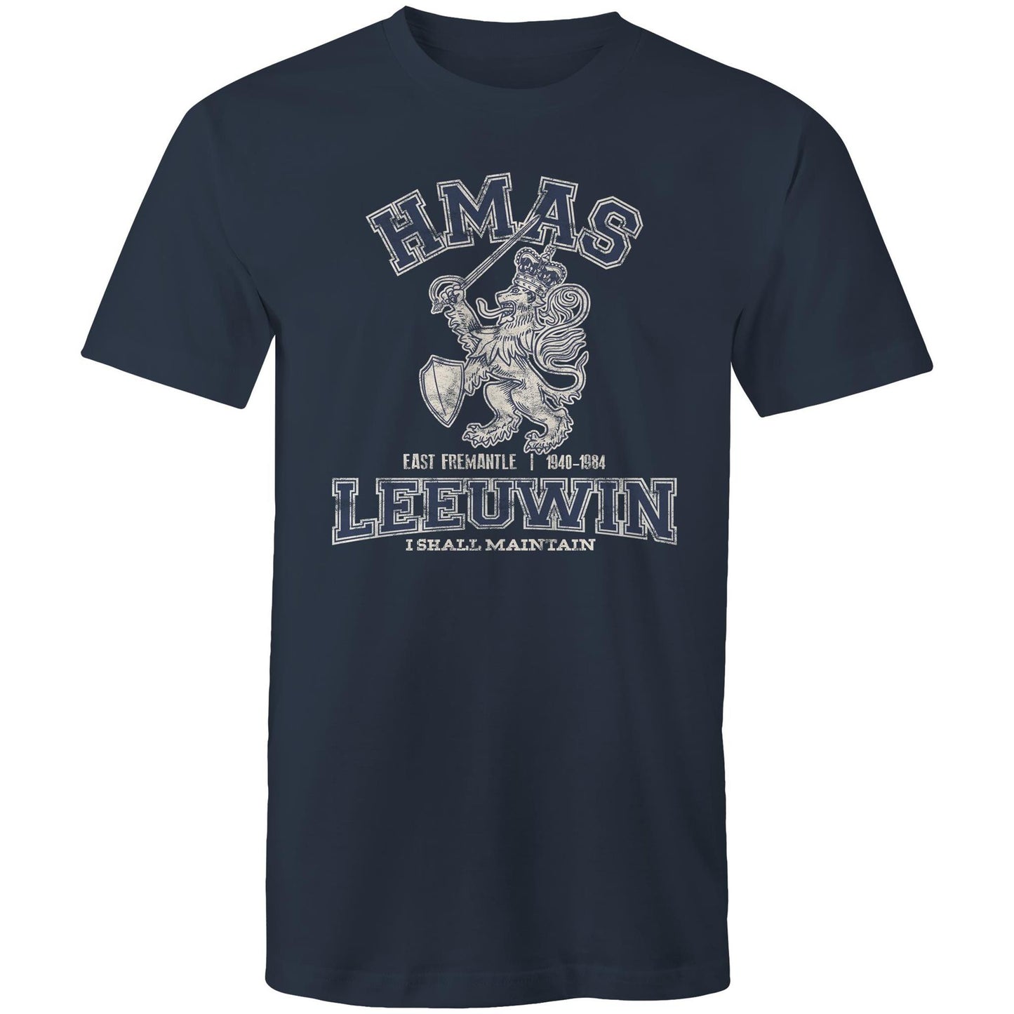 HMAS Leeuwin Men's T-shirt (style Alpha, blue)
