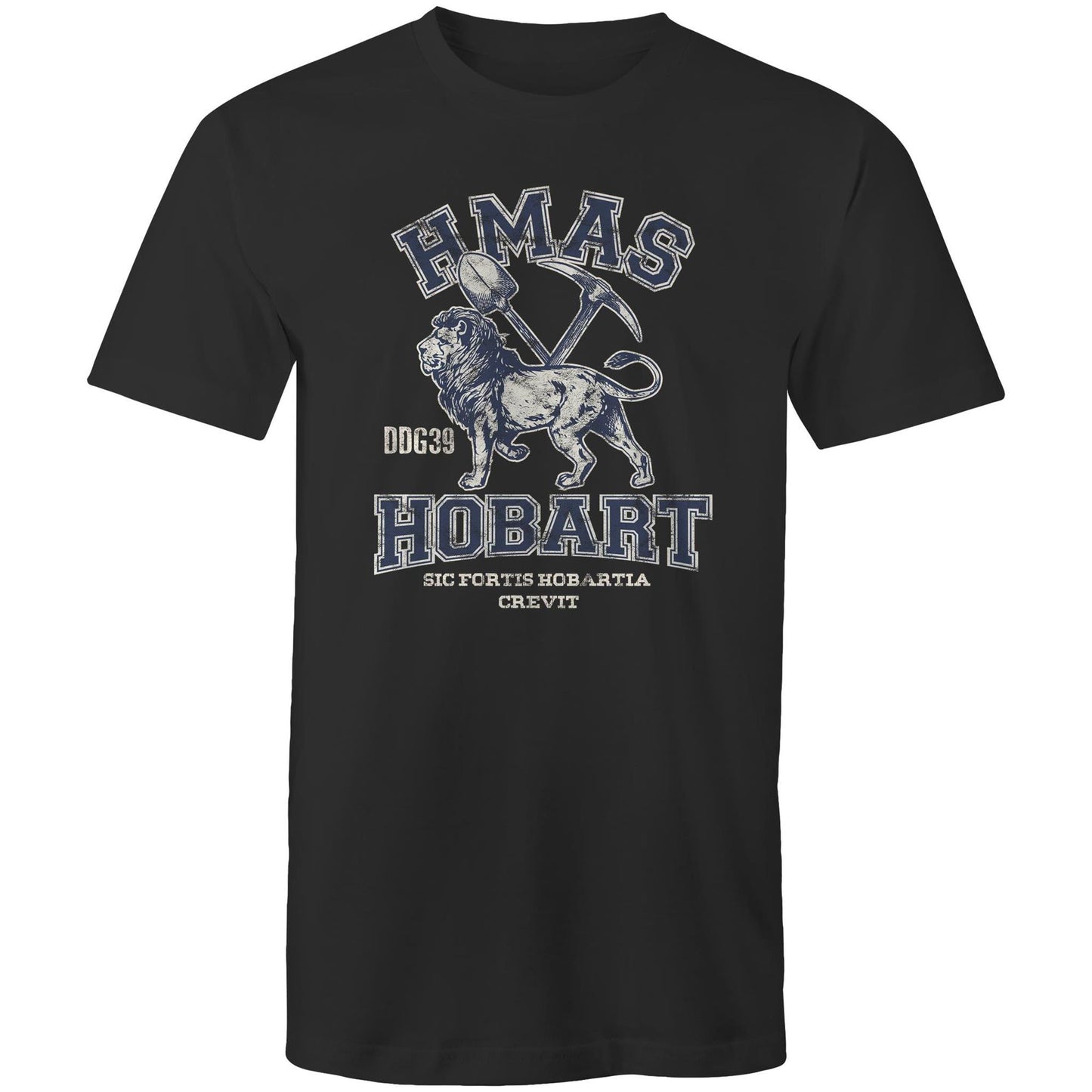 HMAS Hobart (II) DDG30 Men's T-shirt (style Alpha, blue)