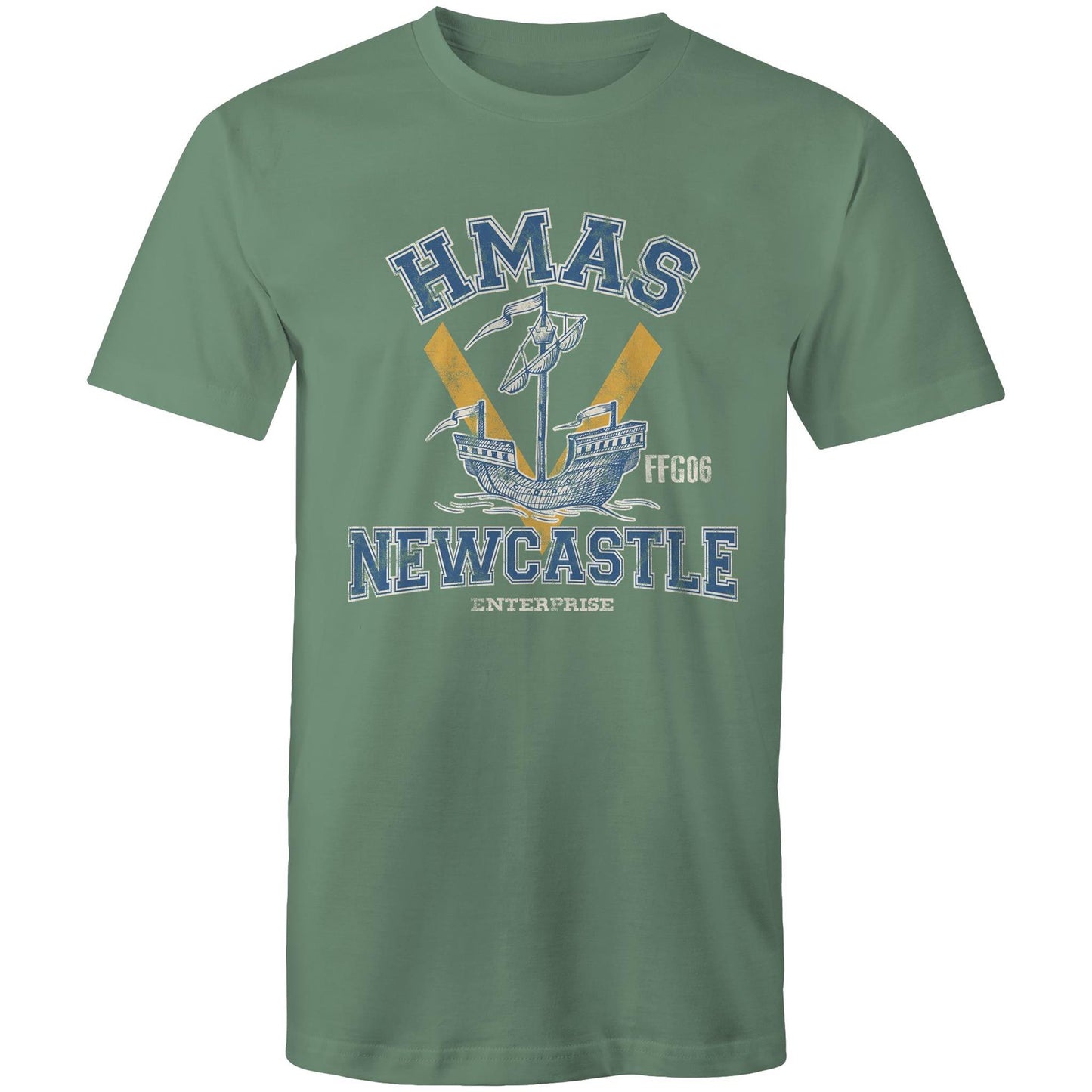 HMAS Newcastle FFG06 Men's T-shirt (style Alpha, colour)