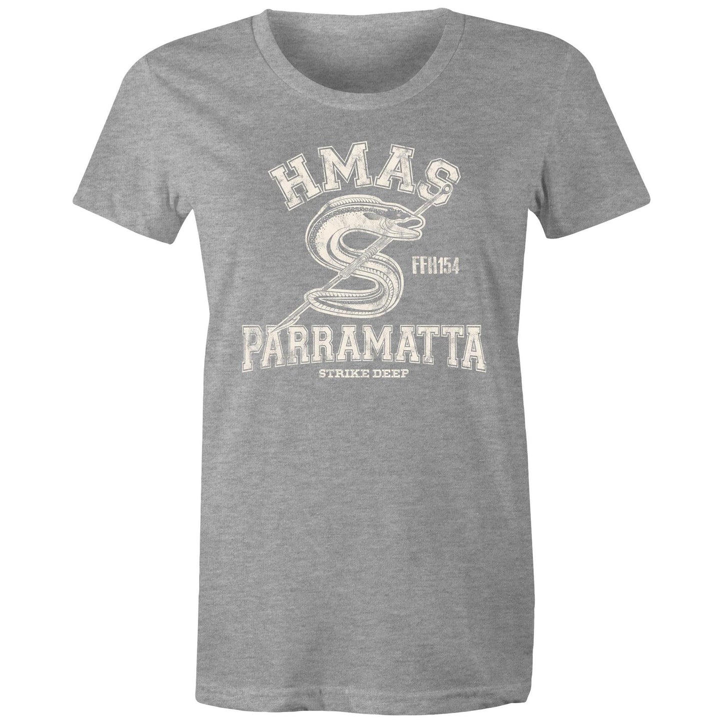 HMAS Parramatta (IV) FFH154 Women's T-shirt (style Alpha, white)