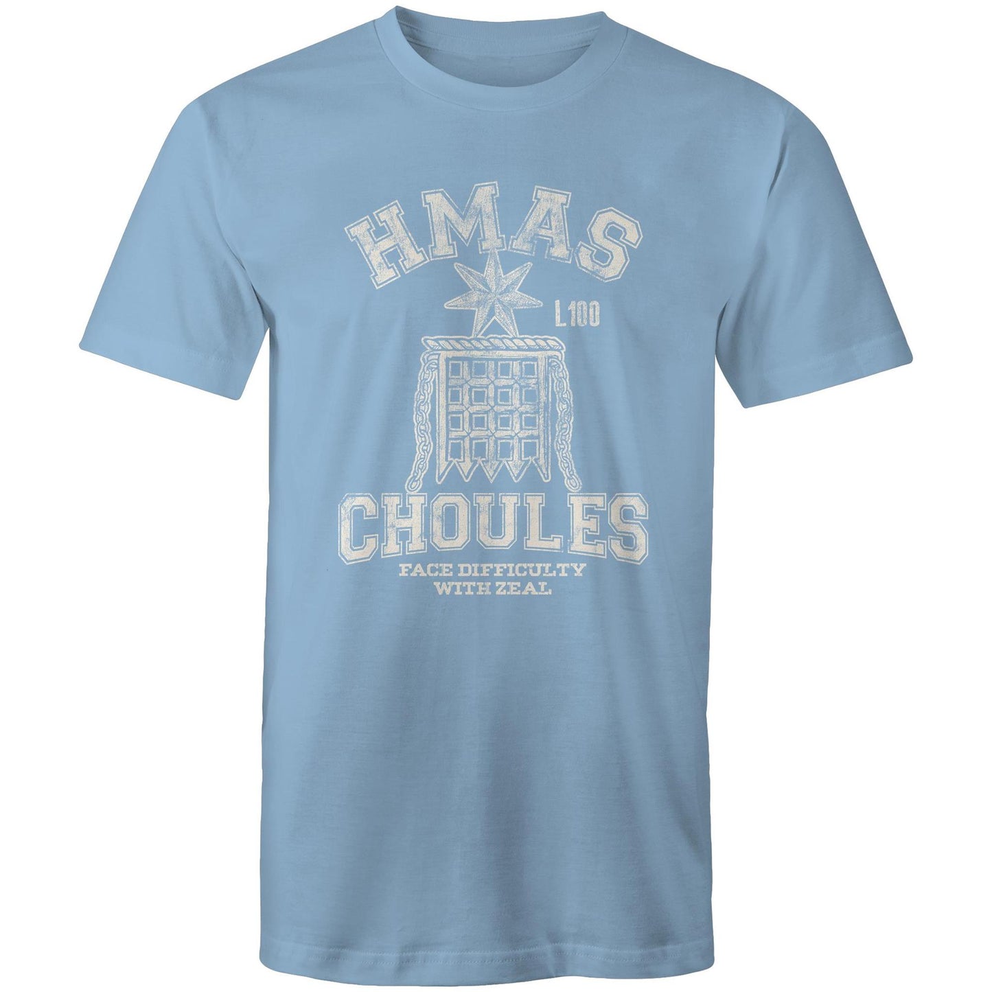 HMAS Choules L100 Men's T-shirt (style Alpha, white)