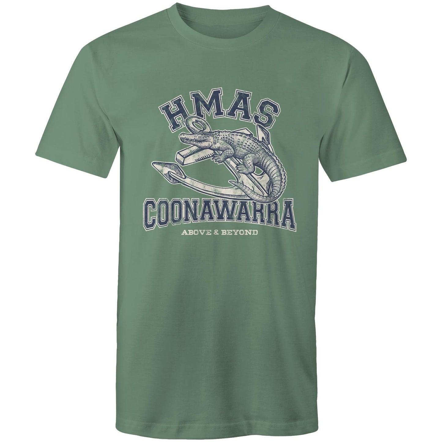 HMAS Coonawarra Men's T-shirt (style Alpha, blue)
