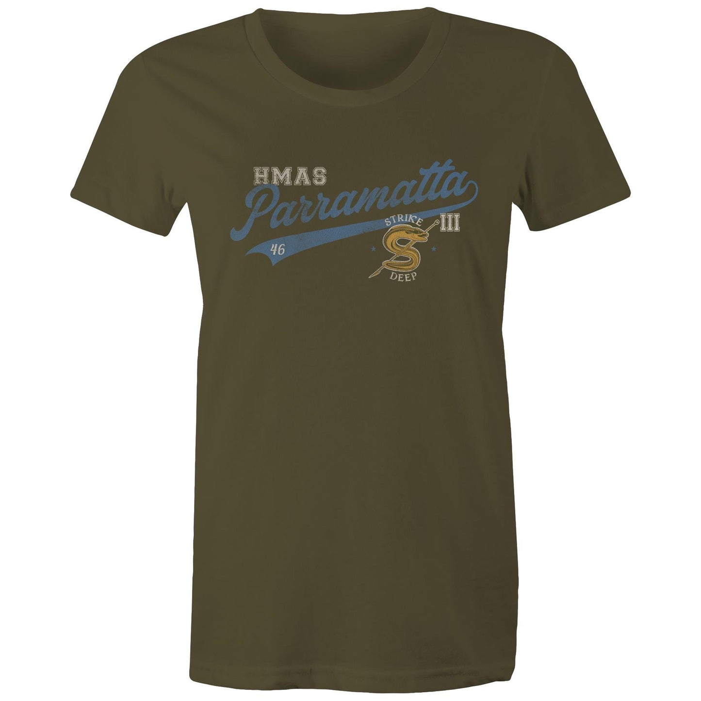 HMAS Parramatta (III) DE46 Women's T-shirt (style Bravo)