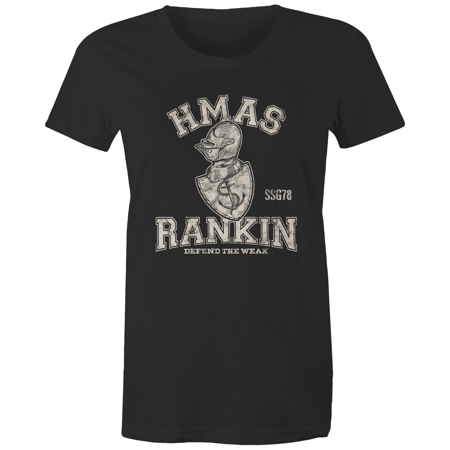 HMAS Rankin SSG78 Women's T-shirt (style Alpha, white)