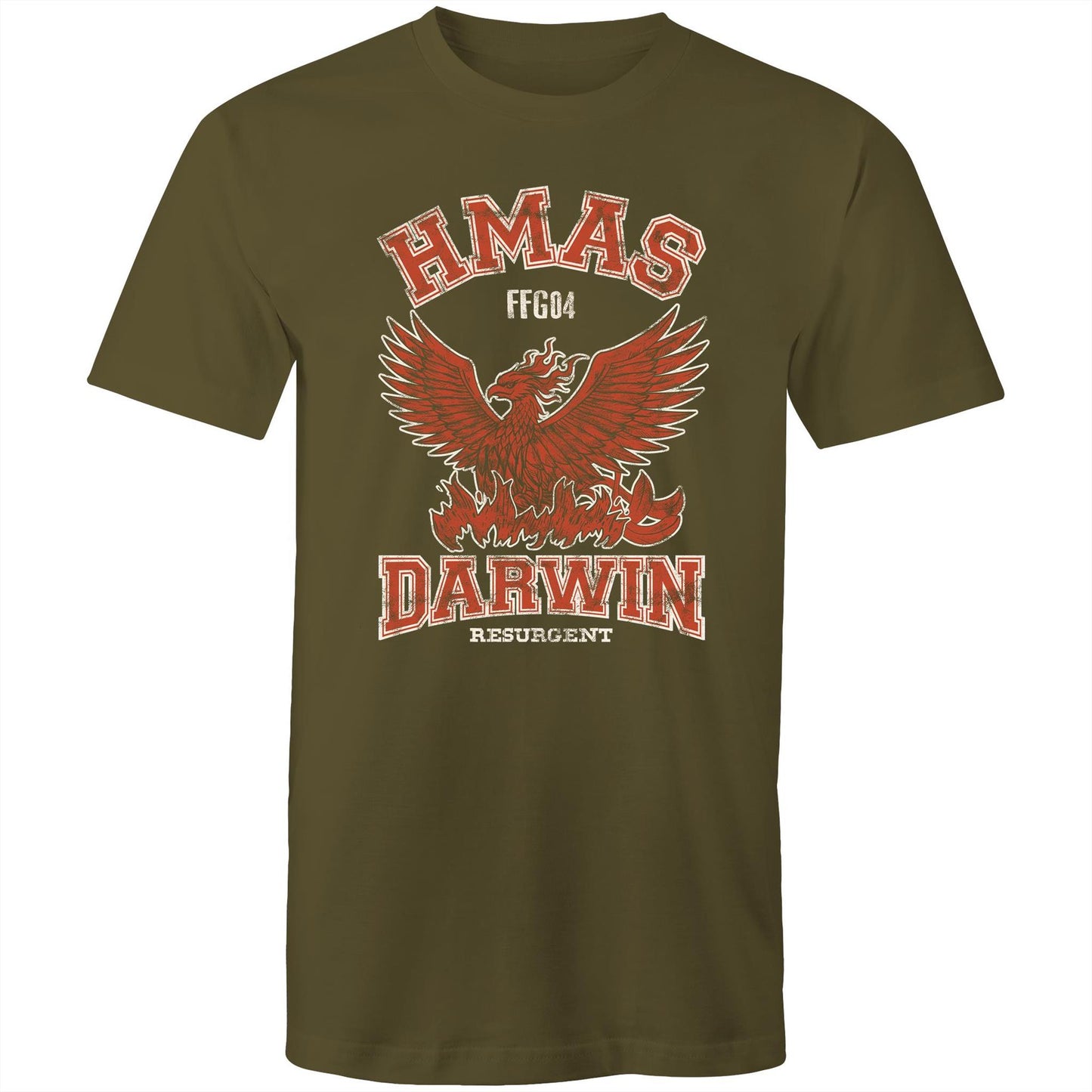 HMAS Darwin FFG04 Men's T-shirt (style Alpha, colour)