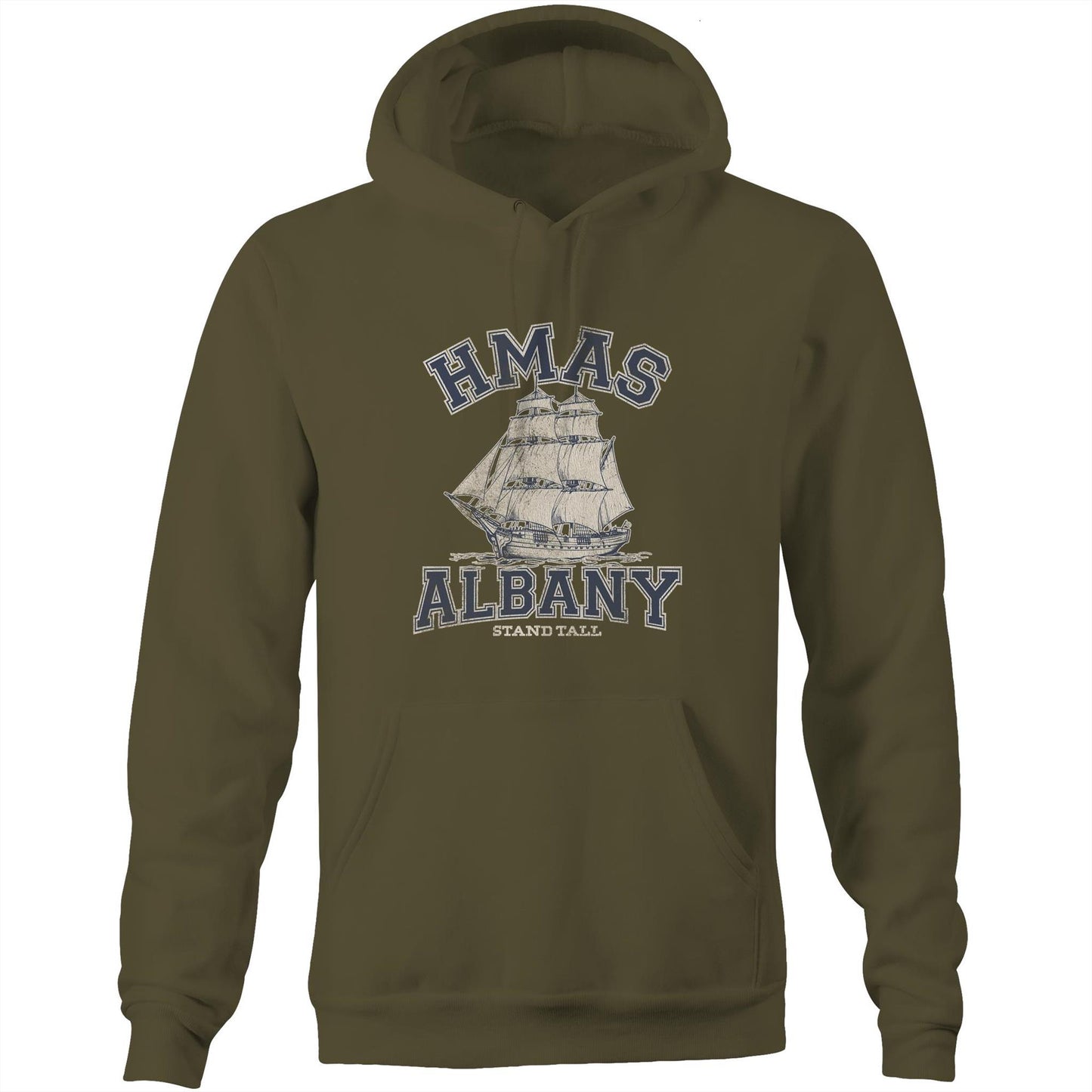 HMAS Albany P86 Men's Hoodie (style Alpha, blue)