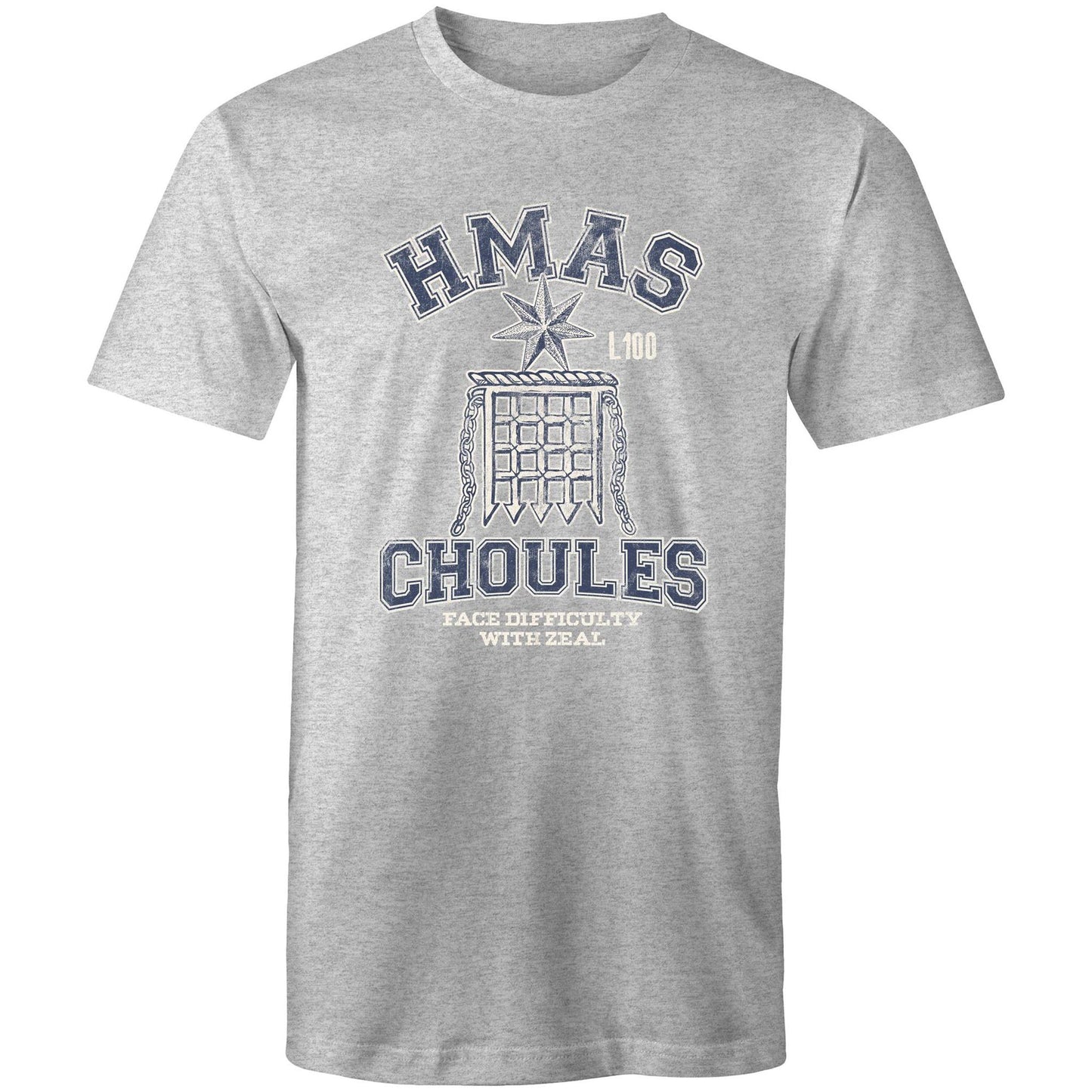 HMAS Choules L100 Men's T-shirt (style Alpha, blue)
