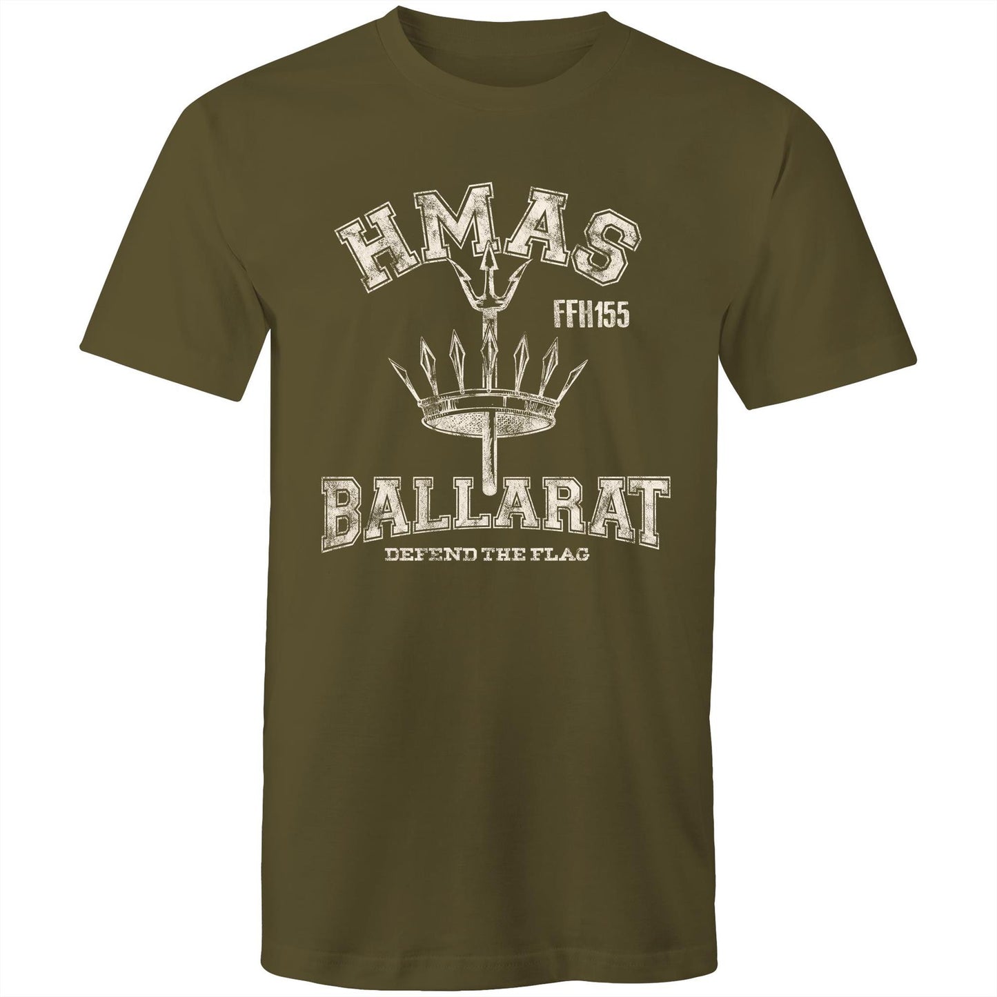 HMAS Ballarat (II) FFH155 Men's T-shirt (style Alpha, white)