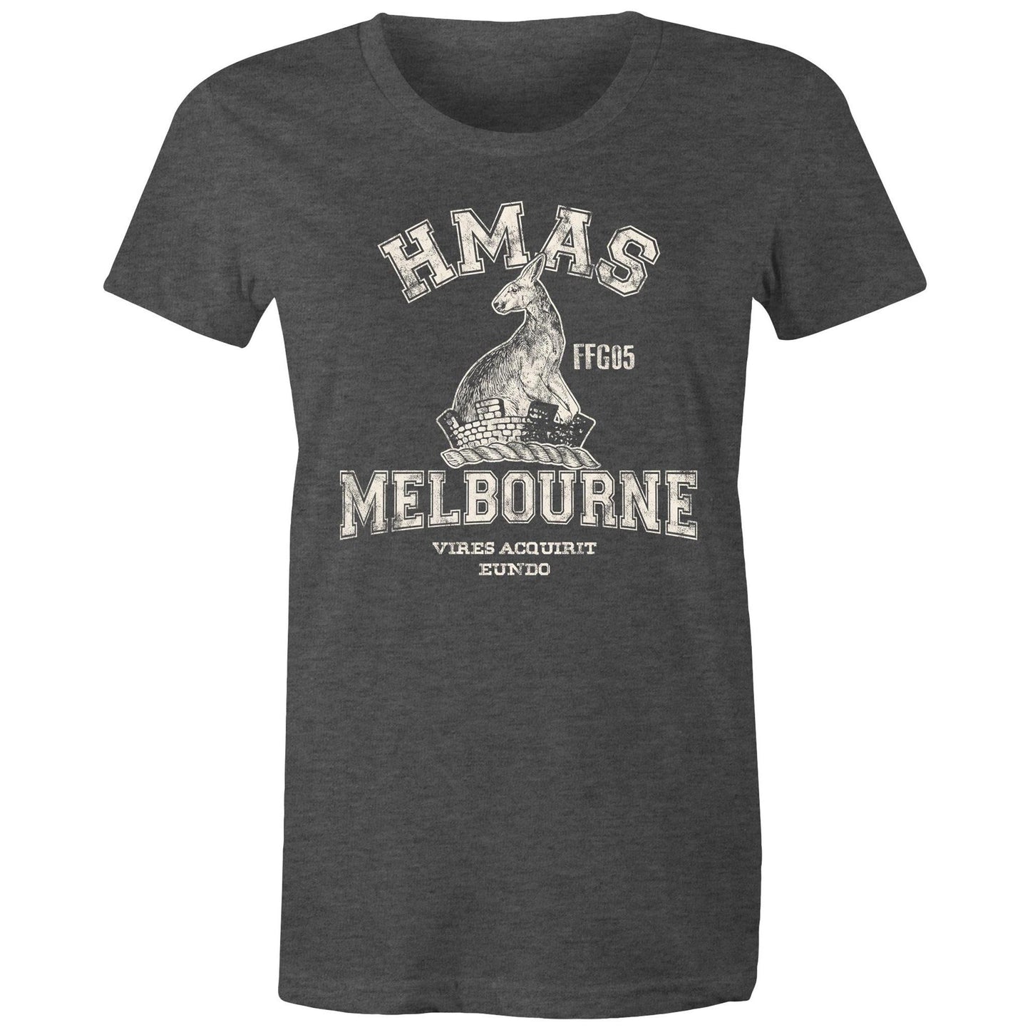 HMAS Melbourne (III) FFG05 Women's T-shirt (style Alpha, white)