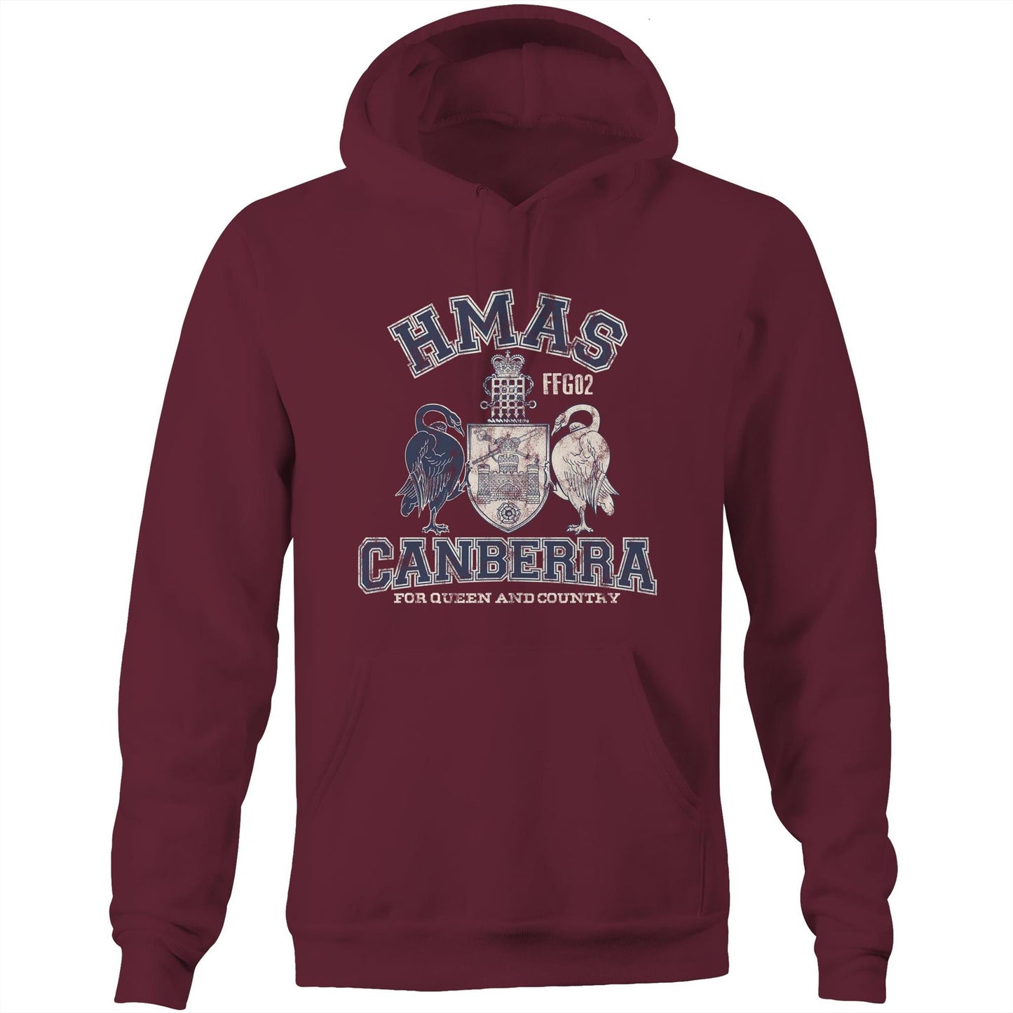 HMAS Canberra (II) FFG02 Men's Hoodie (style Alpha)