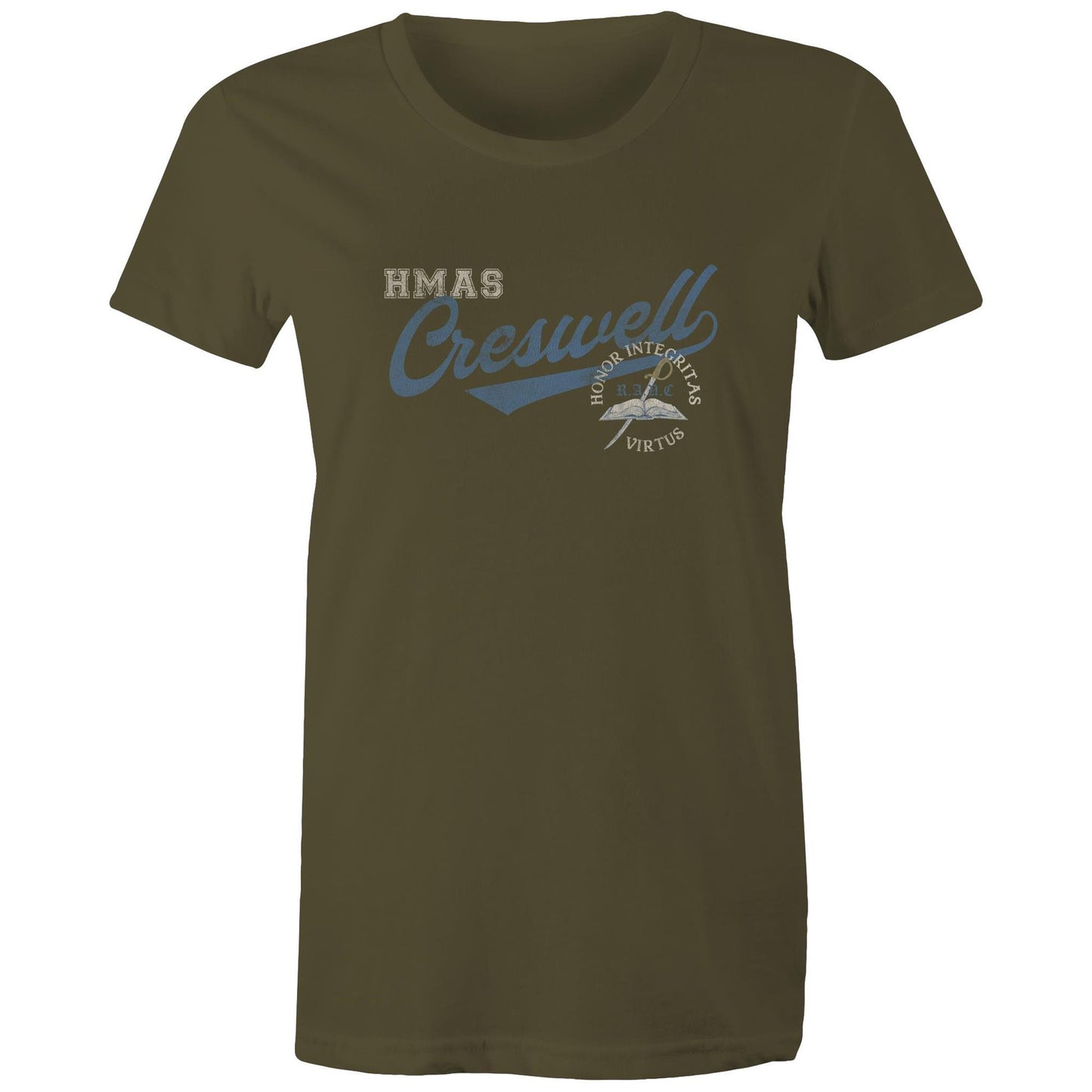 HMAS Creswell Women's T-shirt (style Bravo)