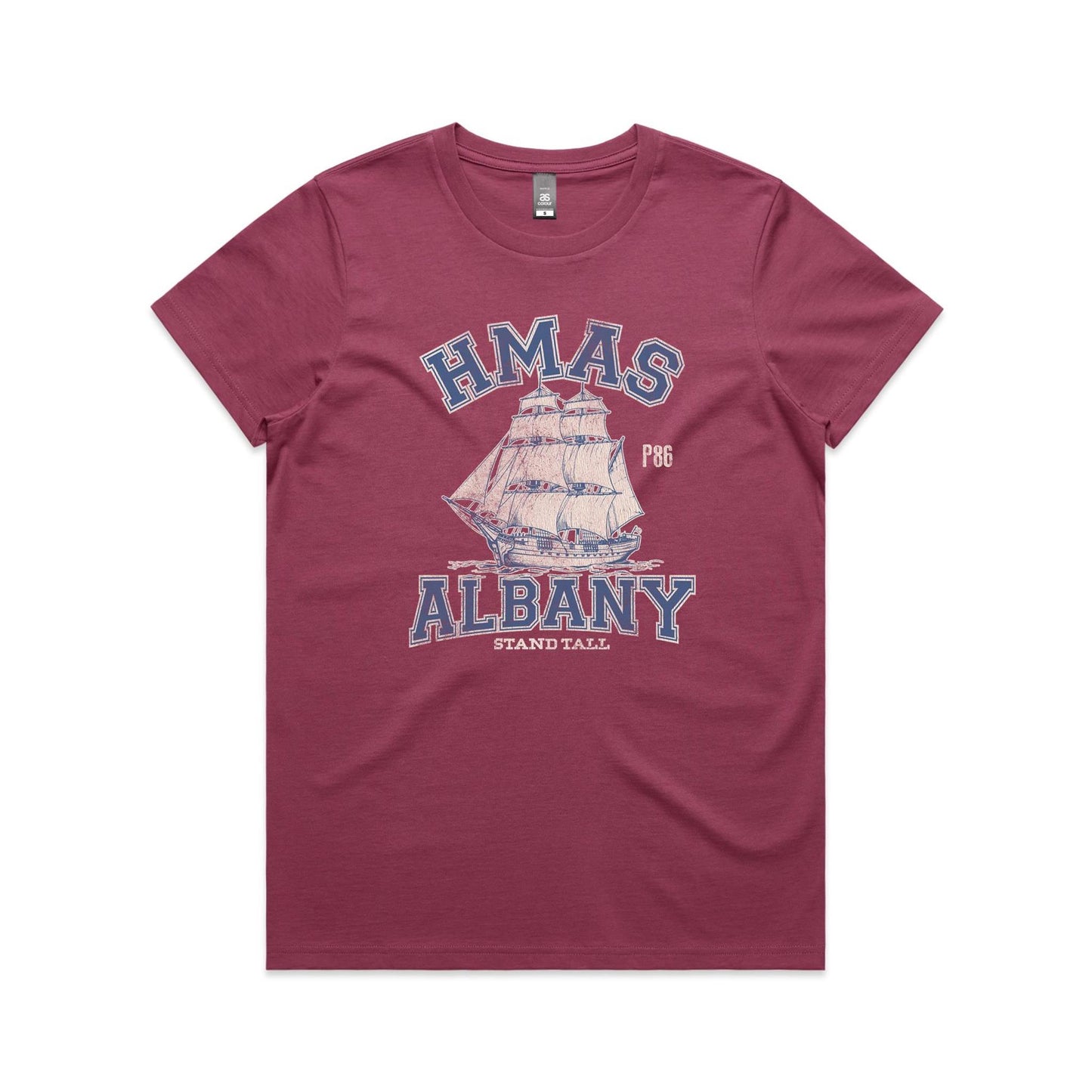 HMAS Albany P86 Women's T-shirt (style Alpha, colour)