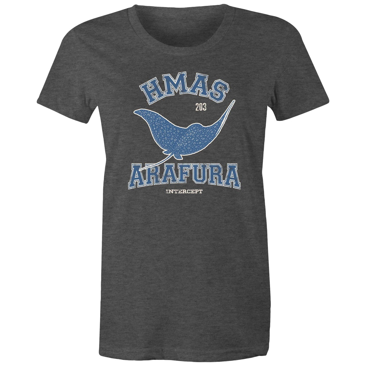 HMAS Arafura OPV203 Women's T-shirt (style Alpha, colour)