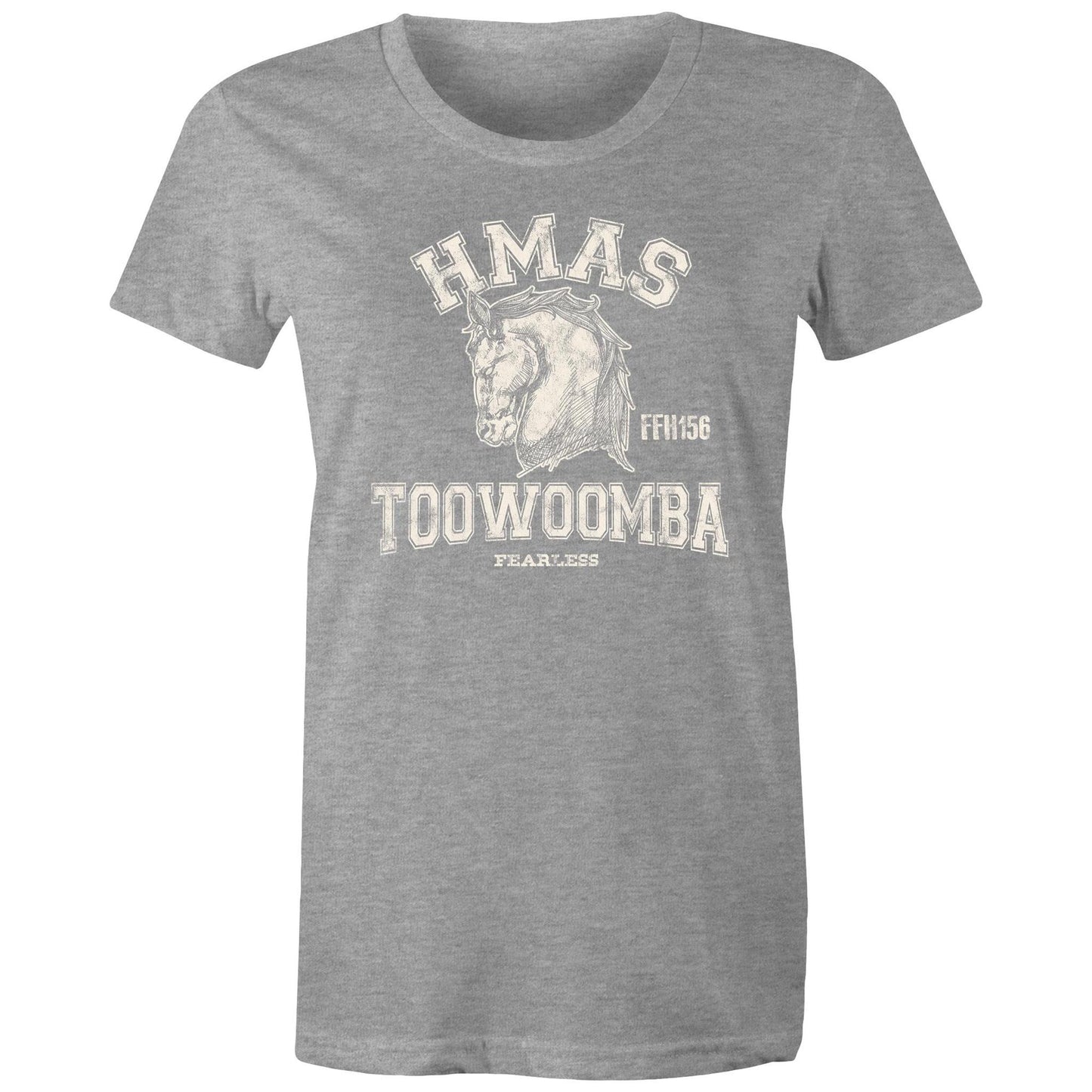 HMAS Toowoomba FFH156 Women's T-shirt (style Alpha, white)