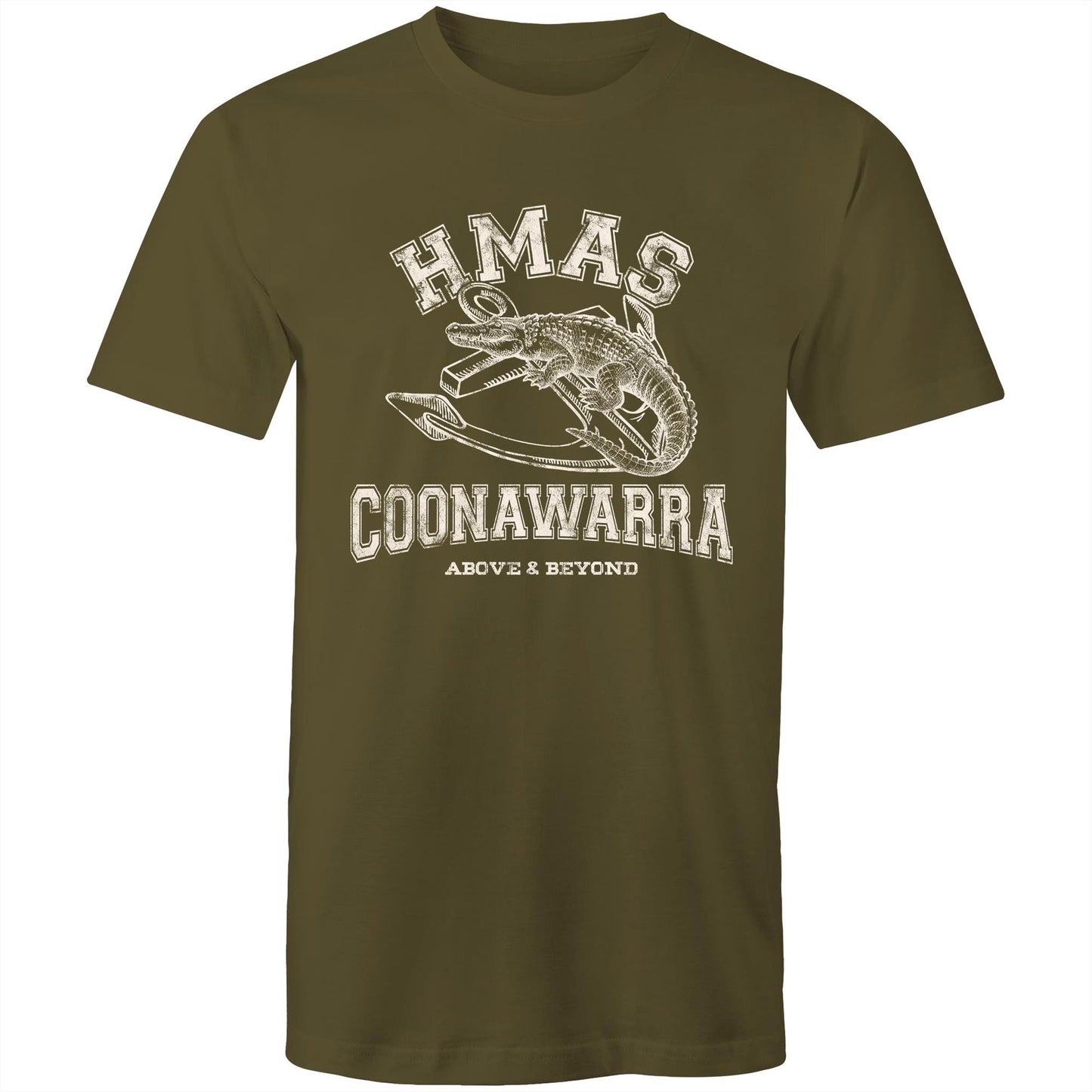 HMAS Coonawarra Men's T-shirt (style Alpha, white)