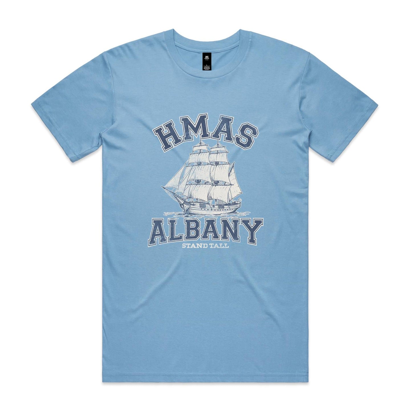 HMAS Albany P86 Men's T-shirt (style Alpha, blue)