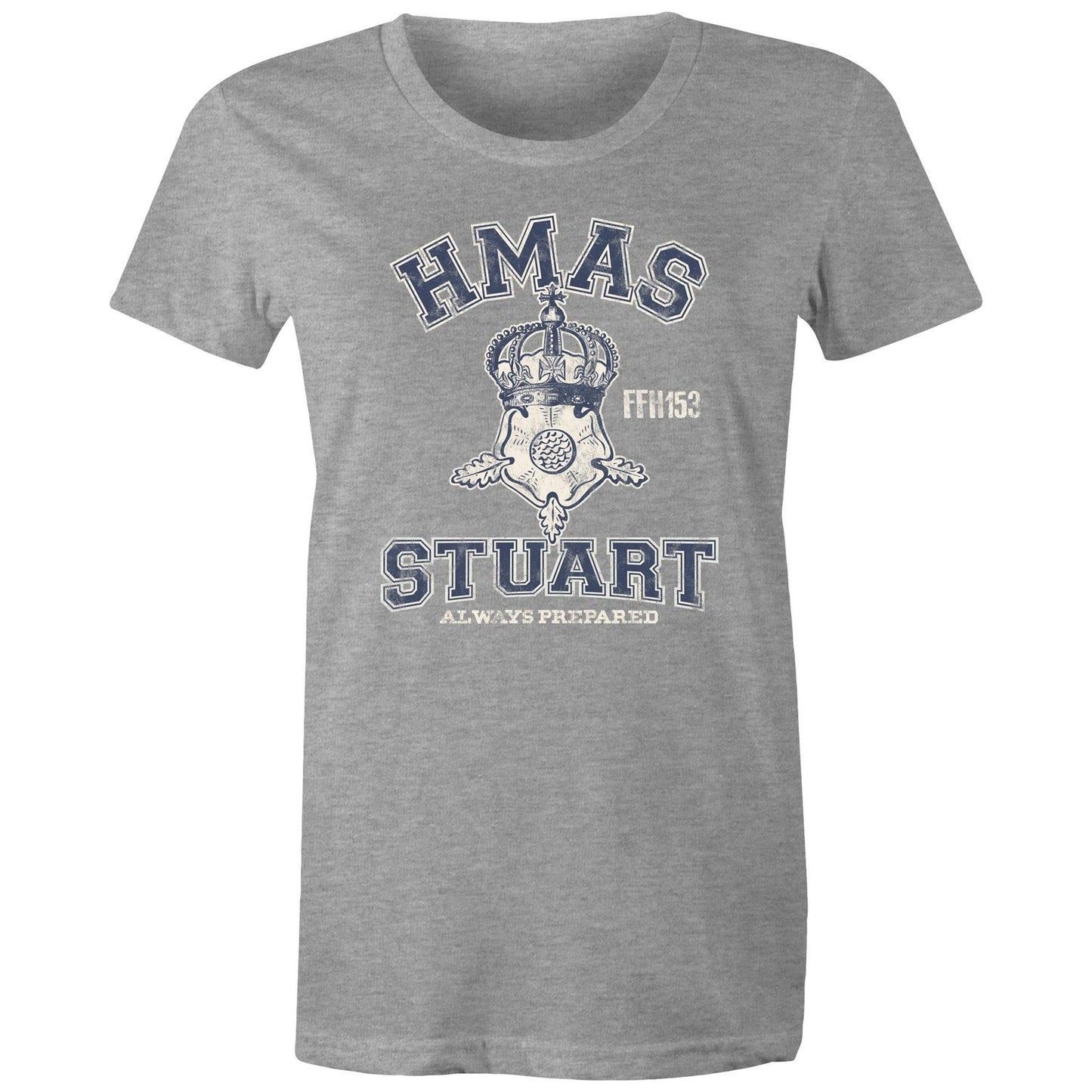HMAS Stuart (III) FFH153 Women's T-shirt (style Alpha, blue)