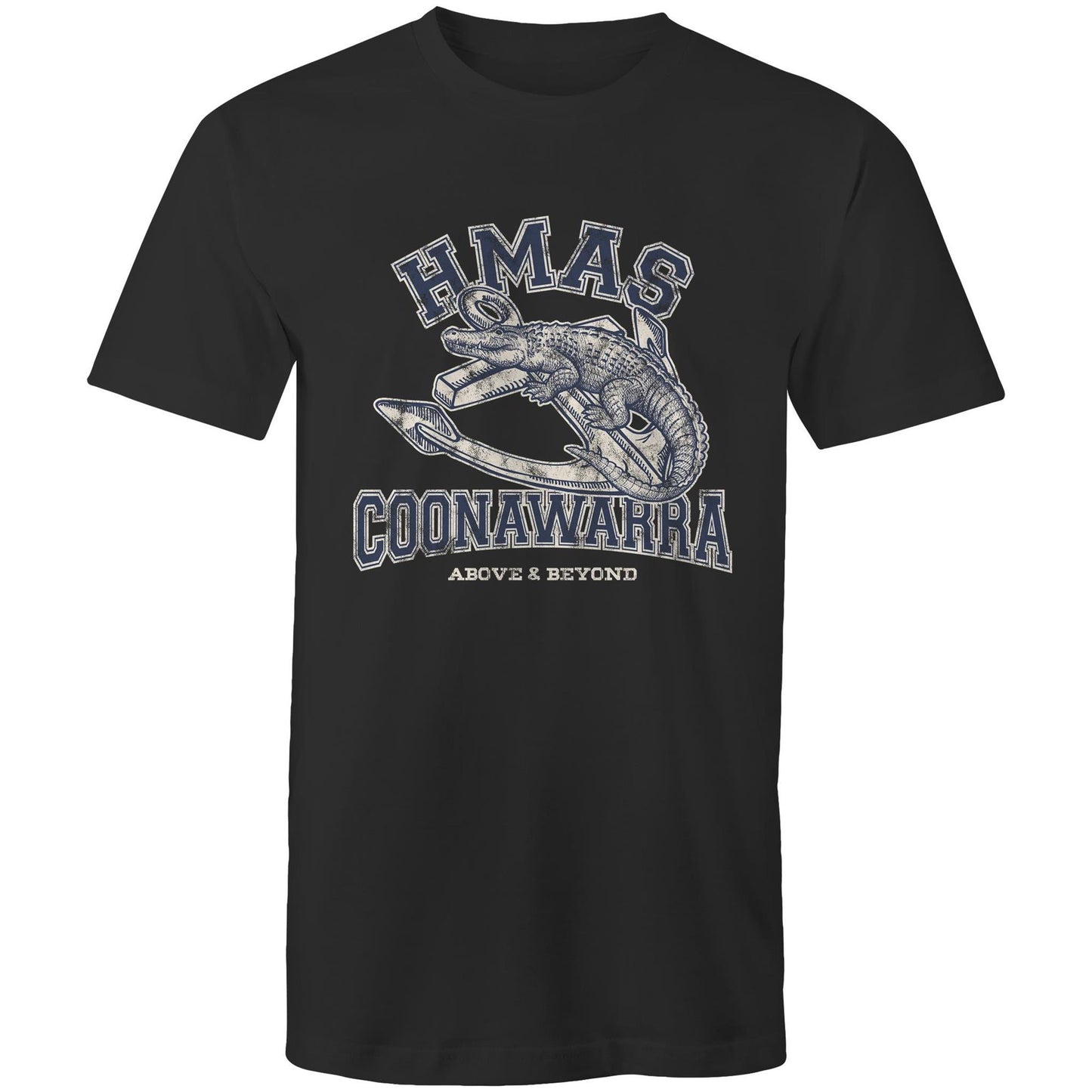 HMAS Coonawarra Men's T-shirt (style Alpha, blue)