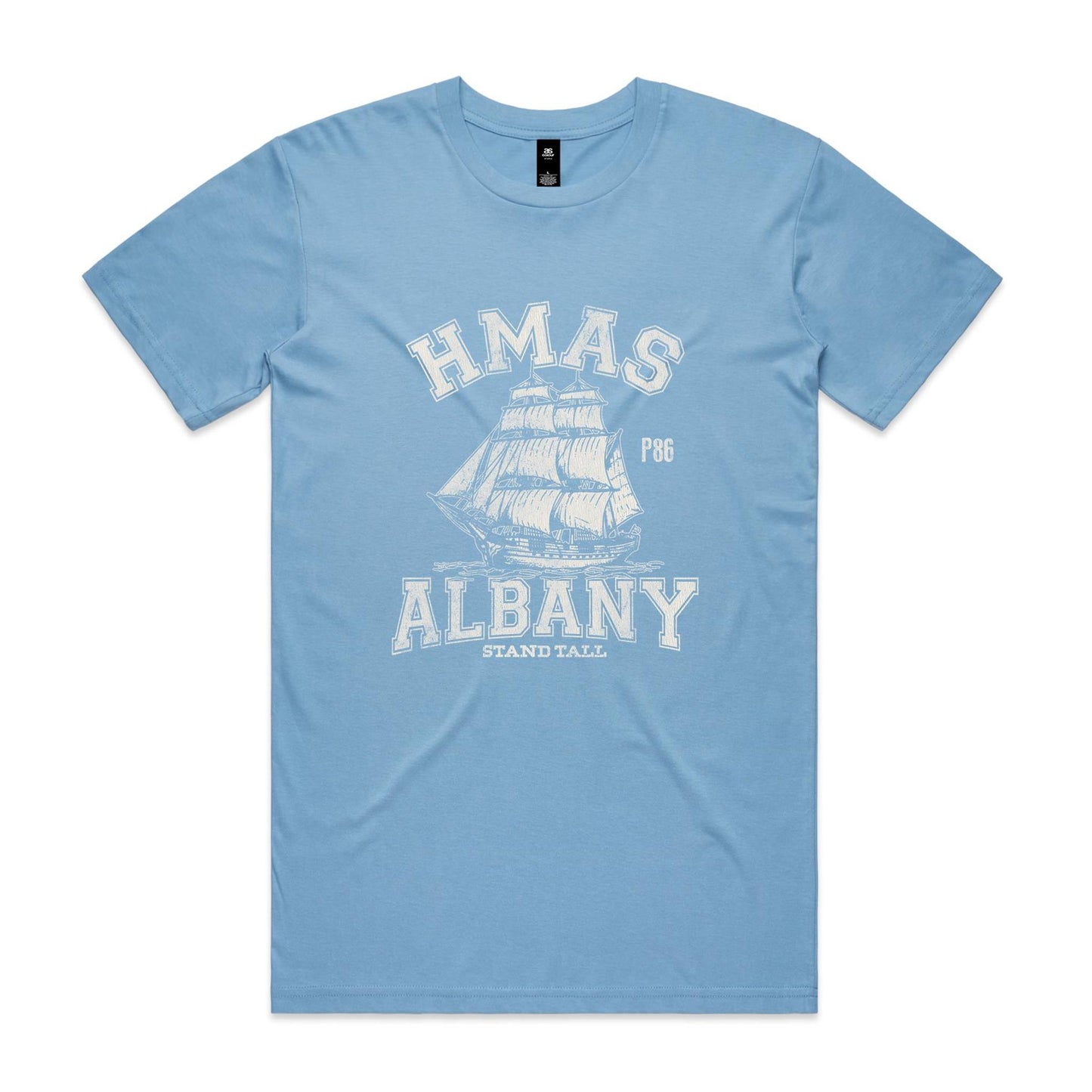 HMAS Albany P86 Men's T-shirt (style Alpha, white)