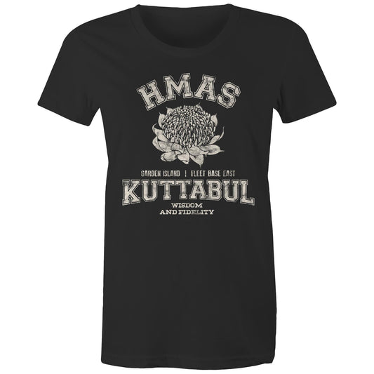 HMAS Kuttabul Women's T-shirt (style Alpha, white)