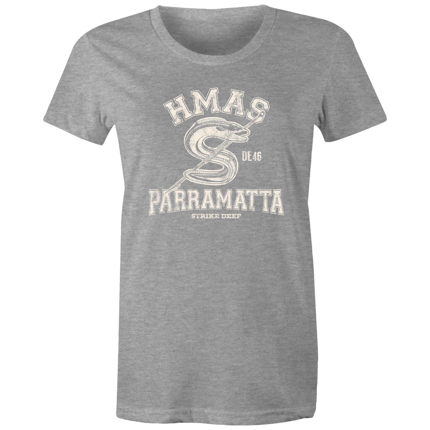 HMAS Parramatta (III) DE46 Women's T-shirt (style Alpha, white)