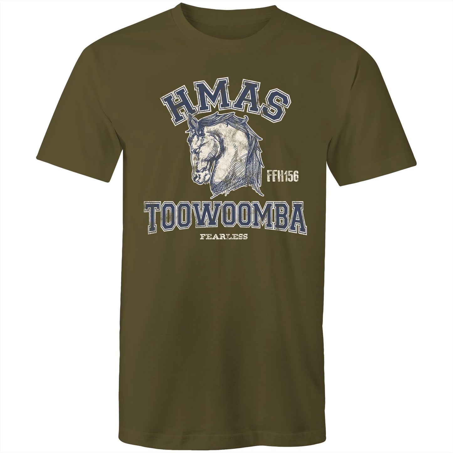 HMAS Toowoomba FFH156 Men's T-shirt (style Alpha, blue)