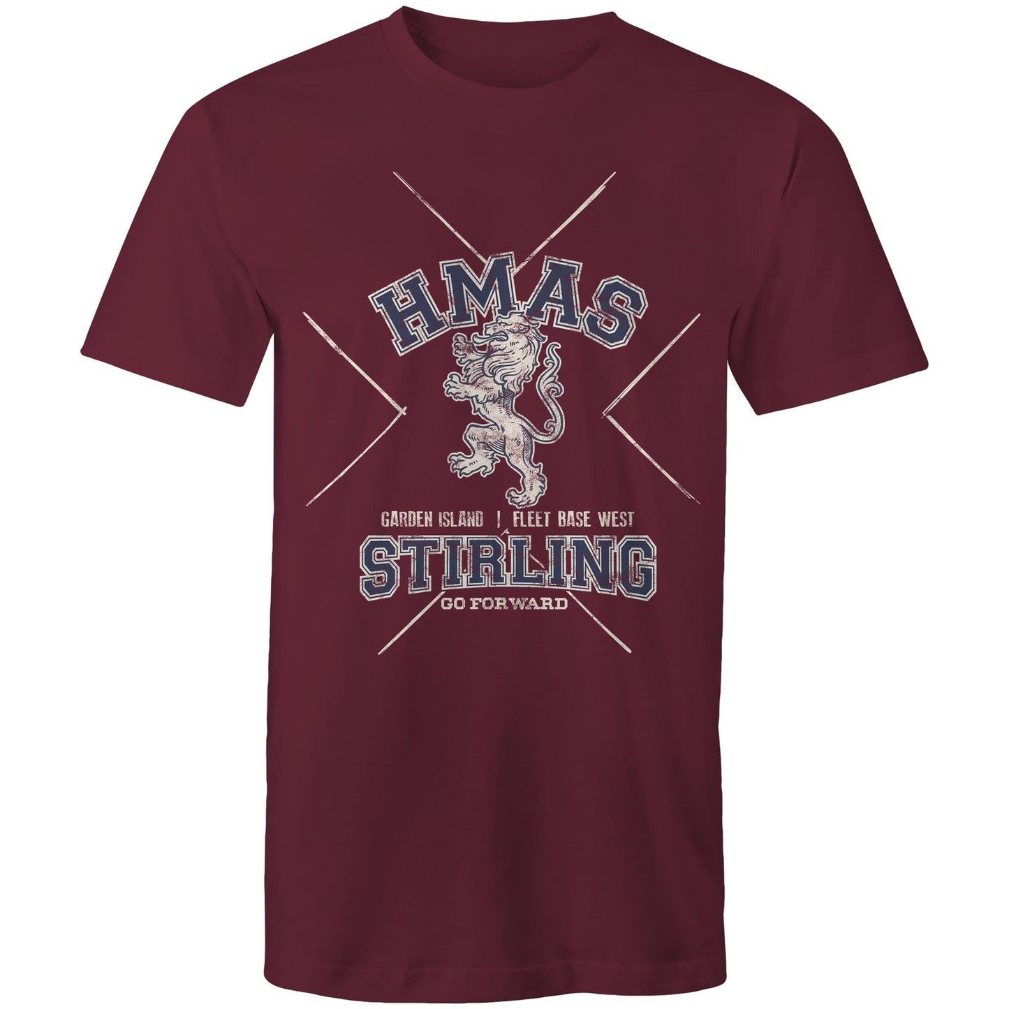 HMAS Stirling Men's T-shirt (style Alpha, blue)