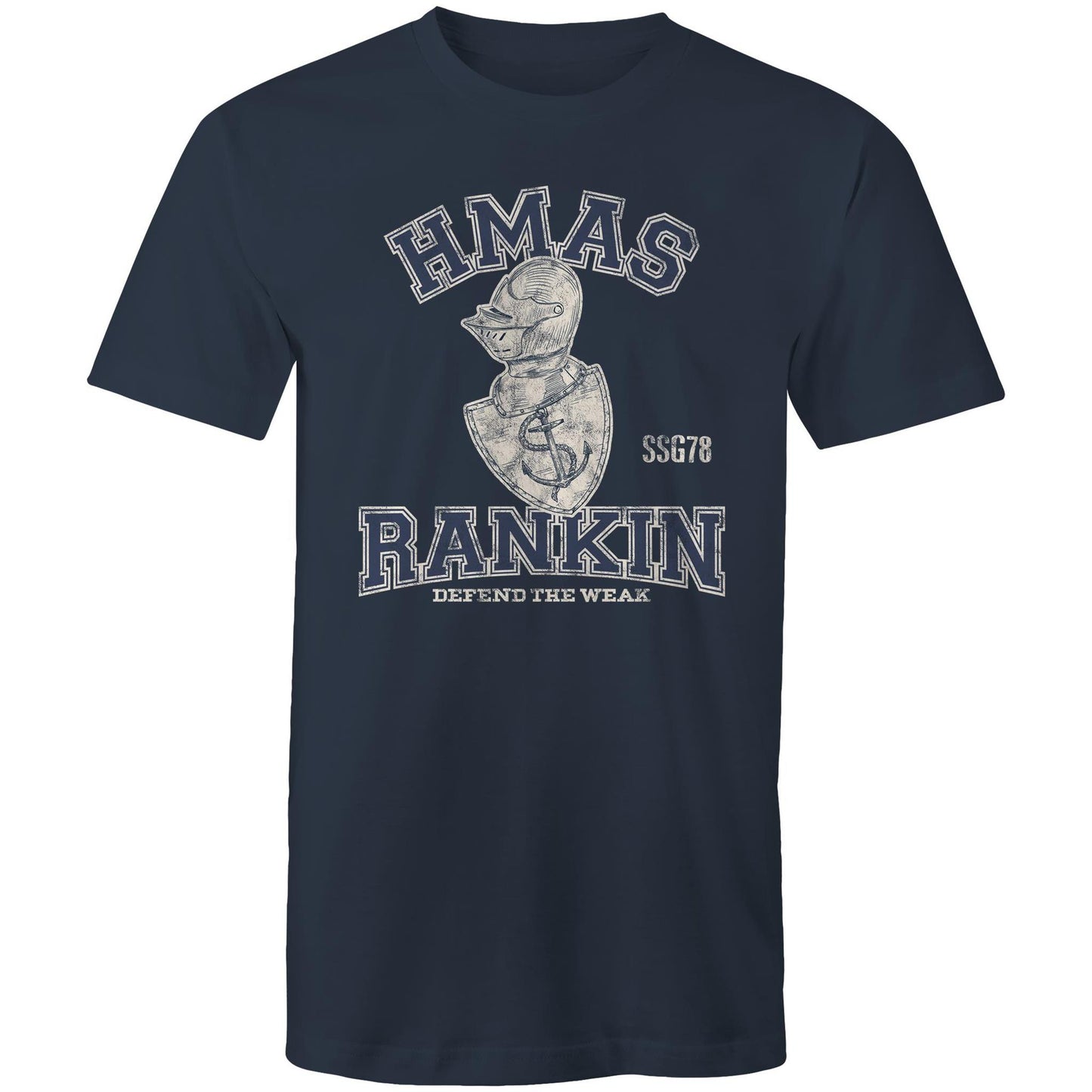 HMAS Rankin SSG78 Men's T-shirt (style Alpha, blue)