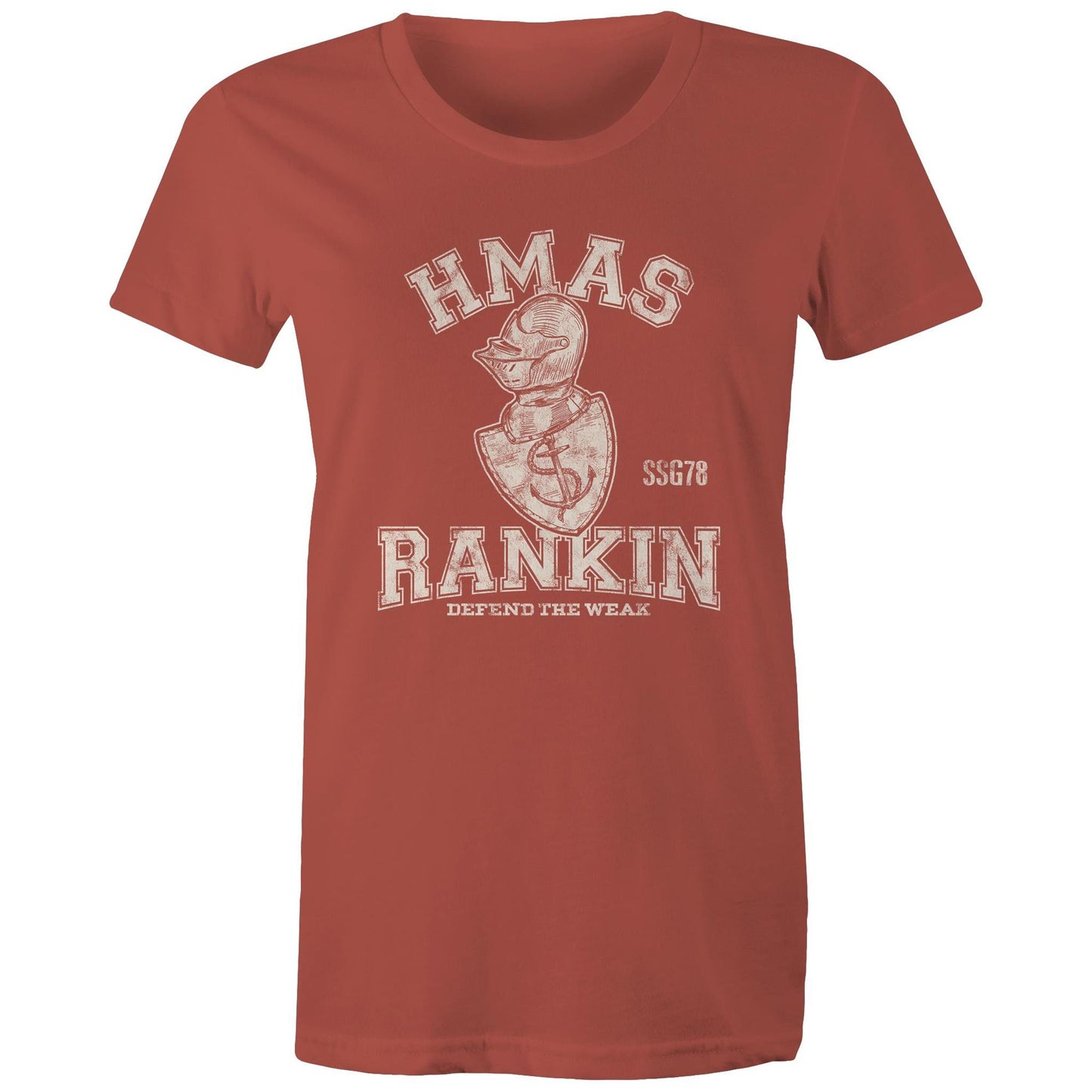 HMAS Rankin SSG78 Women's T-shirt (style Alpha, white)