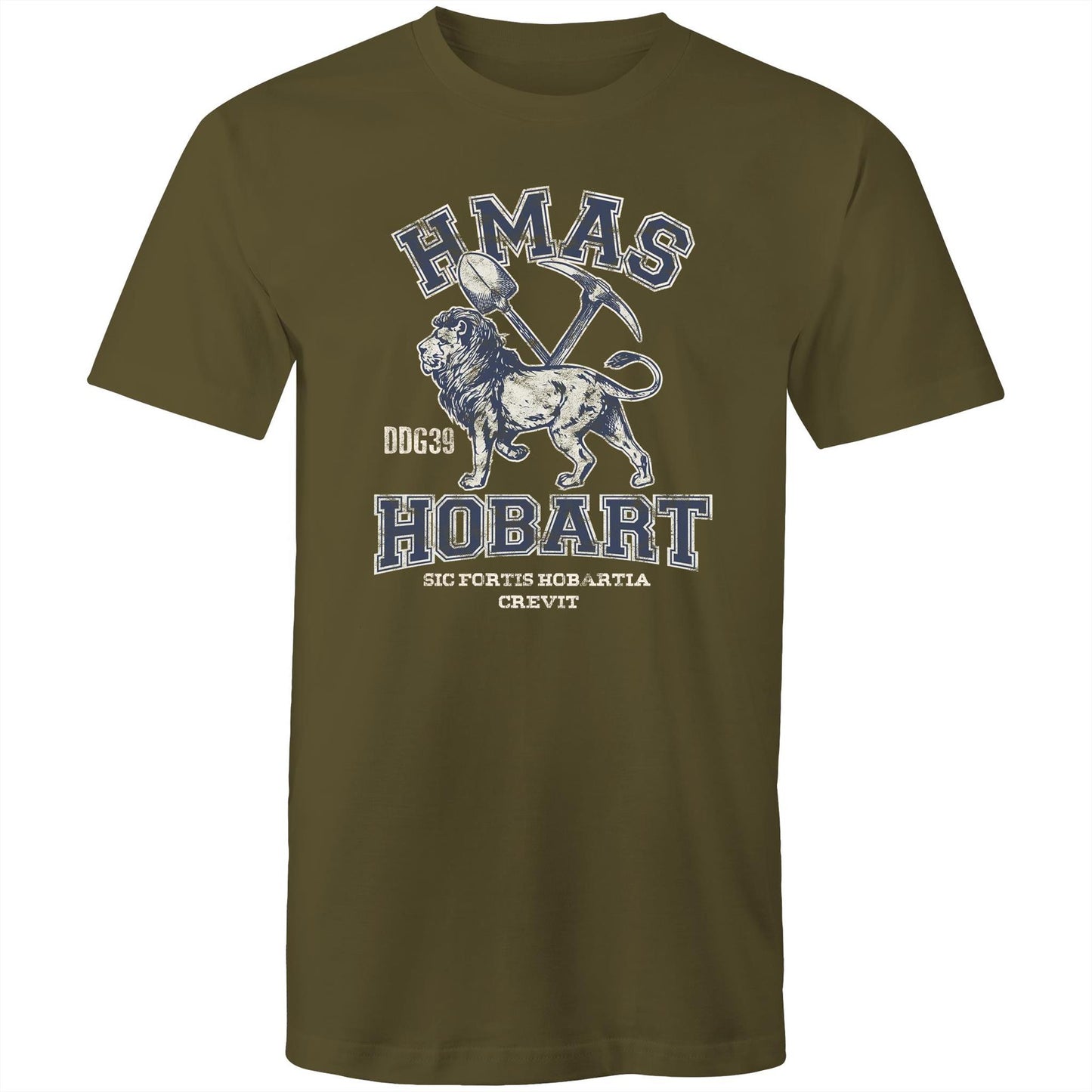 HMAS Hobart (II) DDG30 Men's T-shirt (style Alpha, blue)