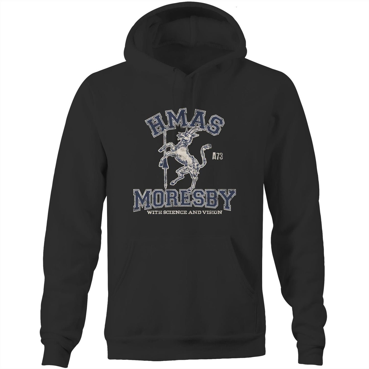 HMAS Moresby (II) A73 Men's Hoodie (style Alpha)