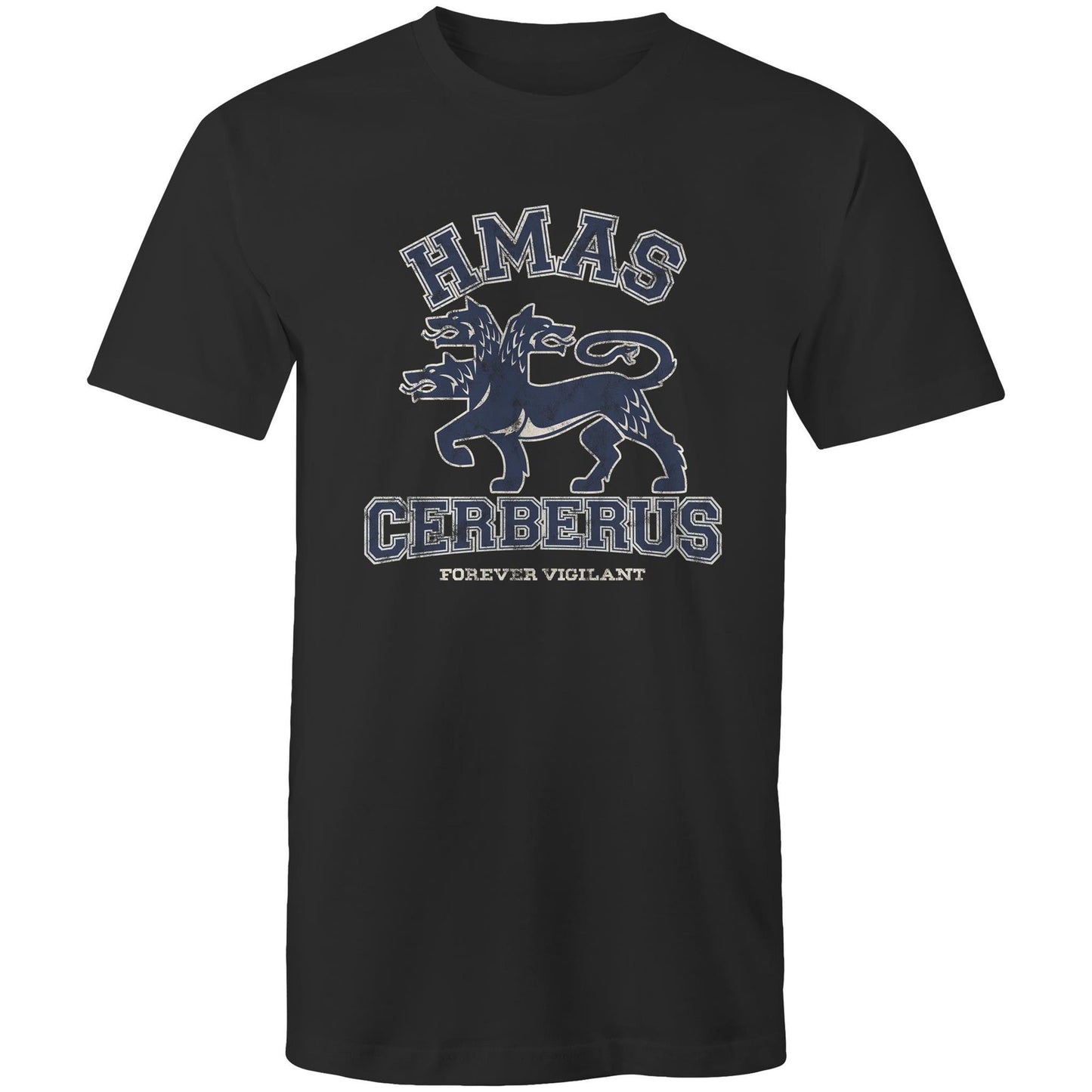 HMAS Cerberus Men's T-shirt (style Alpha, blue)