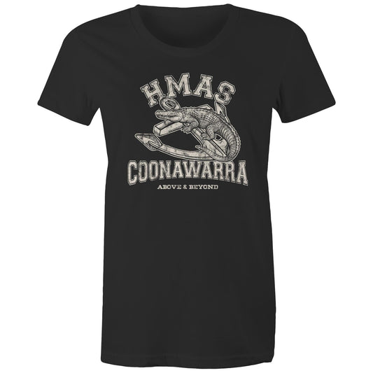 HMAS Coonawarra Women's T-shirt (style Alpha, white)