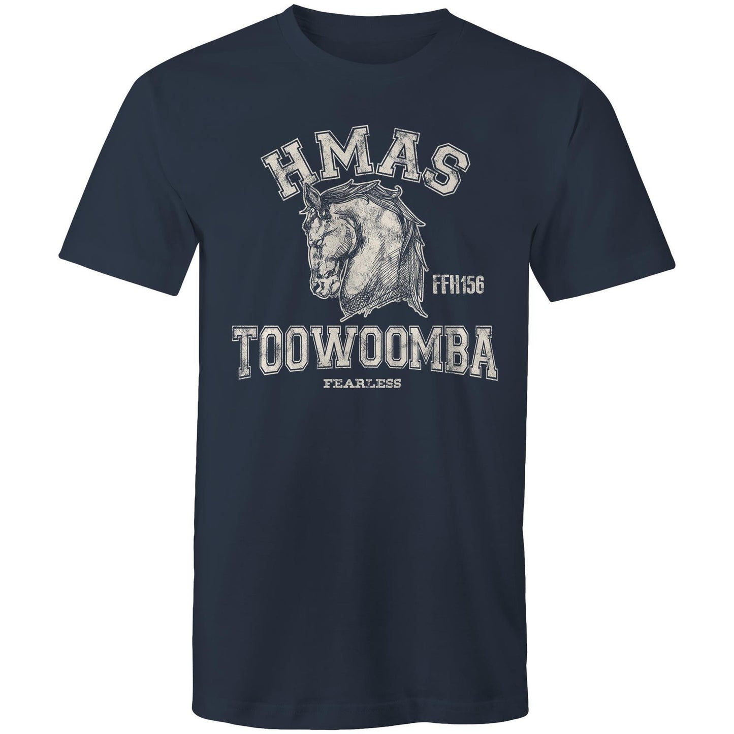 HMAS Toowoomba FFH156 Men's T-shirt (style Alpha, white)