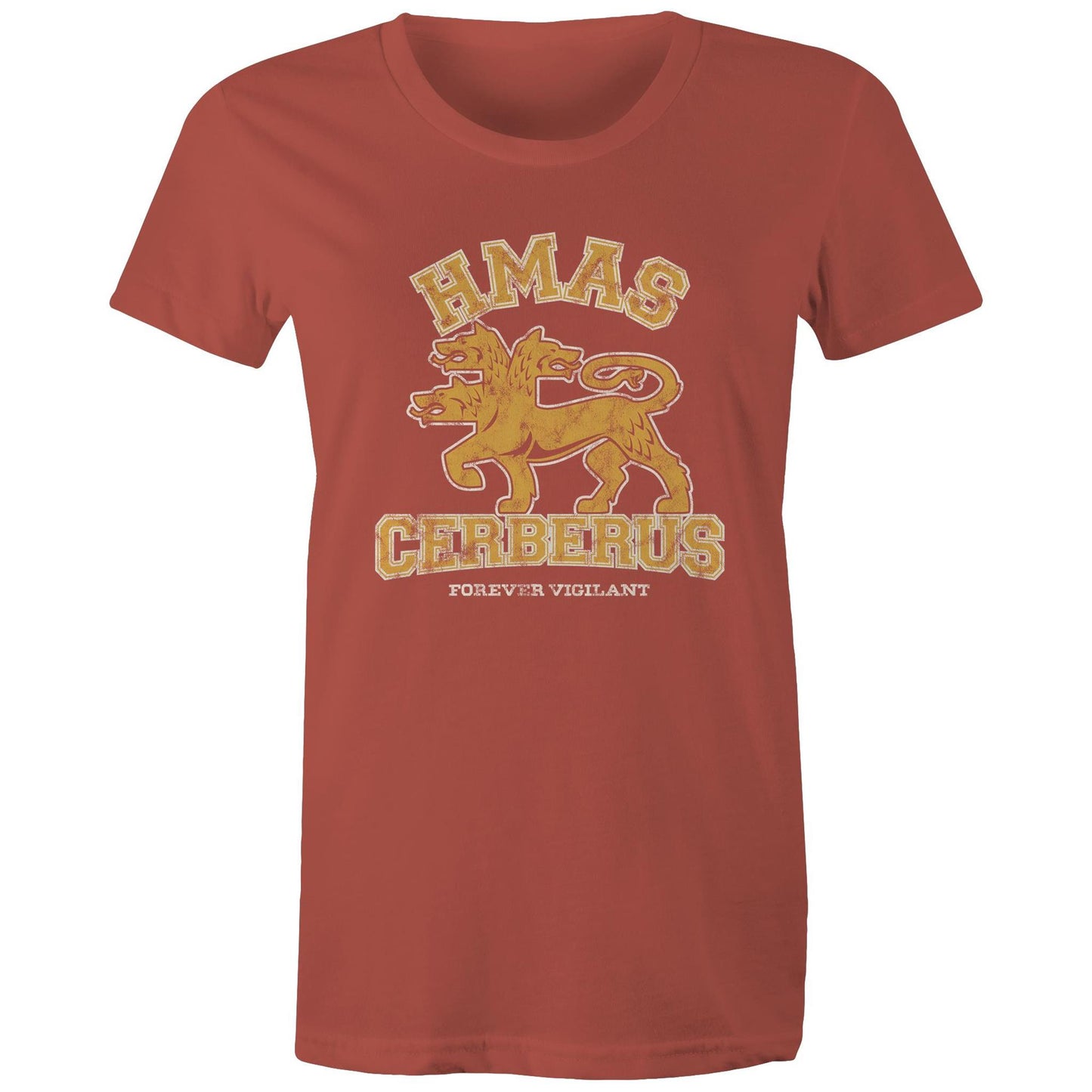 HMAS Cerberus Women's T-shirt (style Alpha, colour)