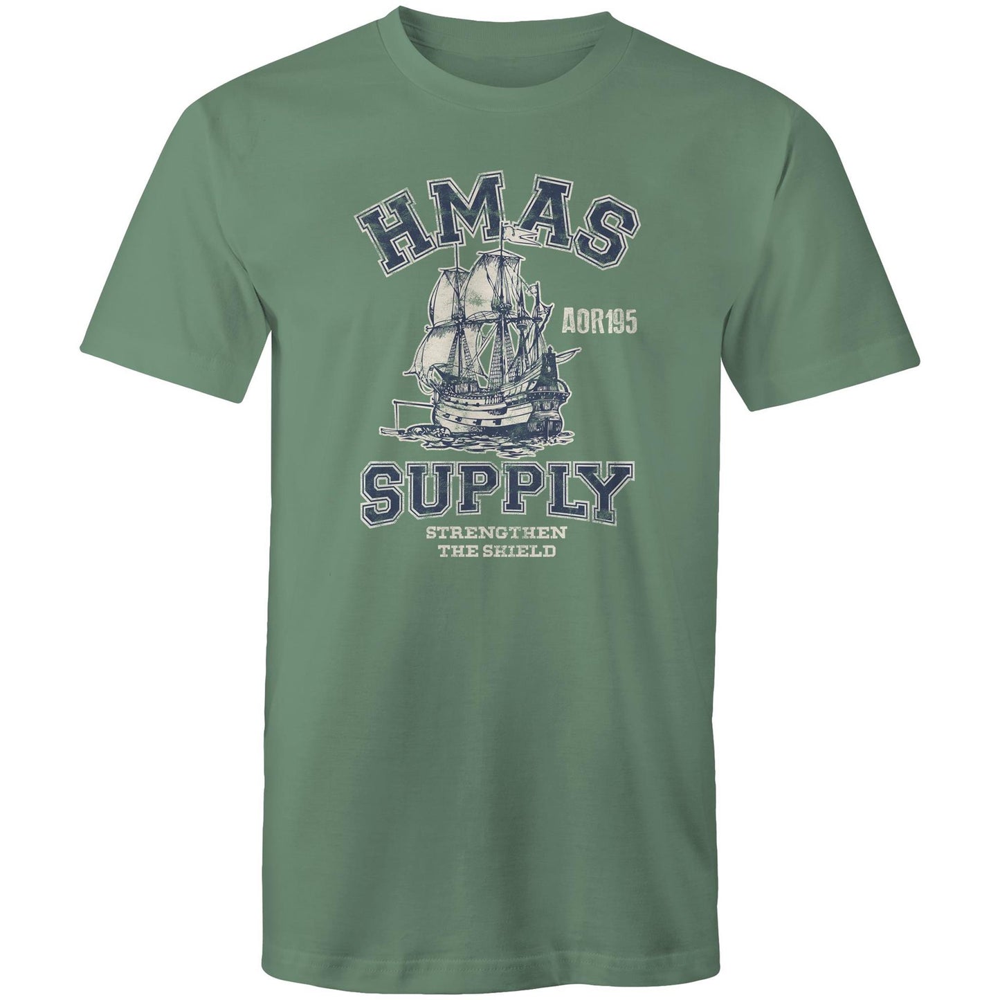 HMAS Supply AOR195 Men's T-shirt (style Alpha, blue)