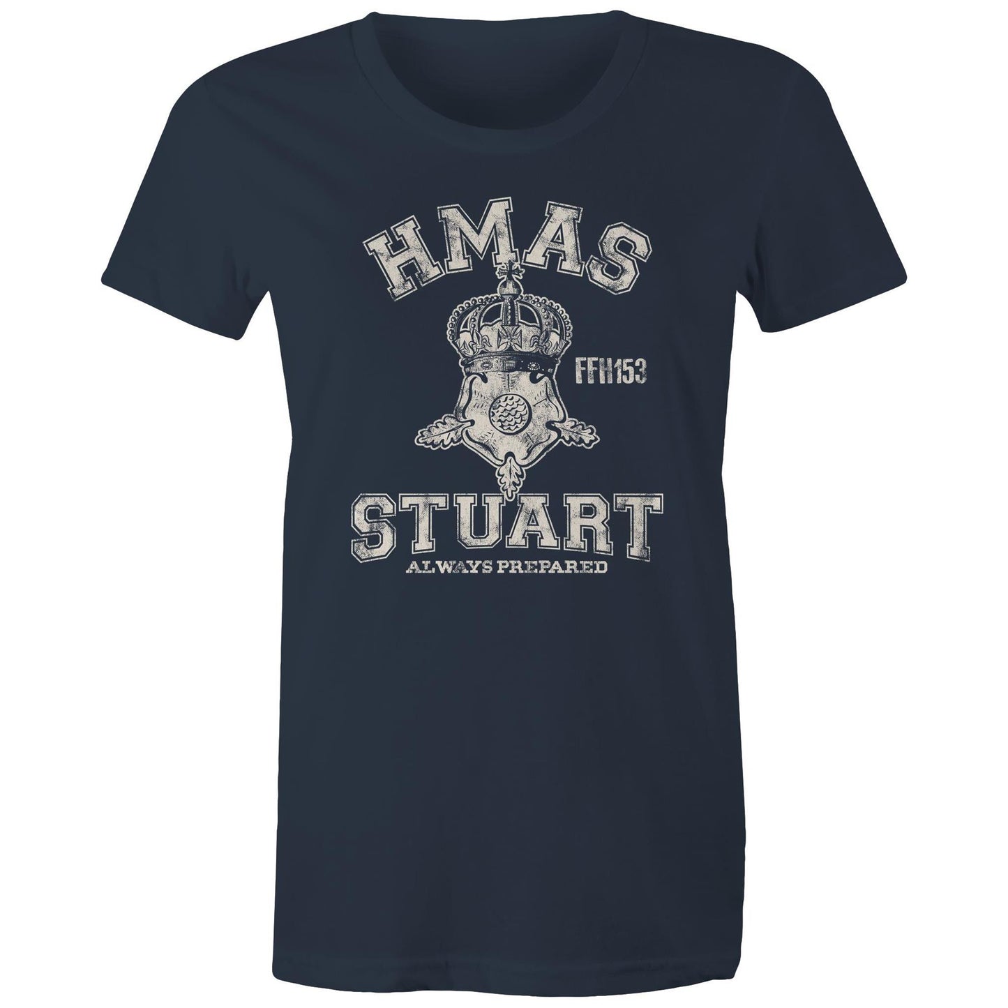 HMAS Stuart (III) FFH153 Women's T-shirt (style Alpha, white)