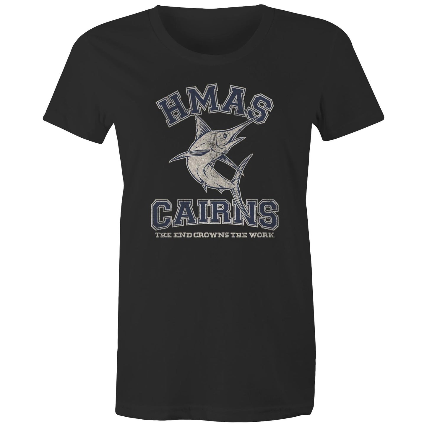 HMAS Cairns Women's T-shirt (style Alpha, blue)
