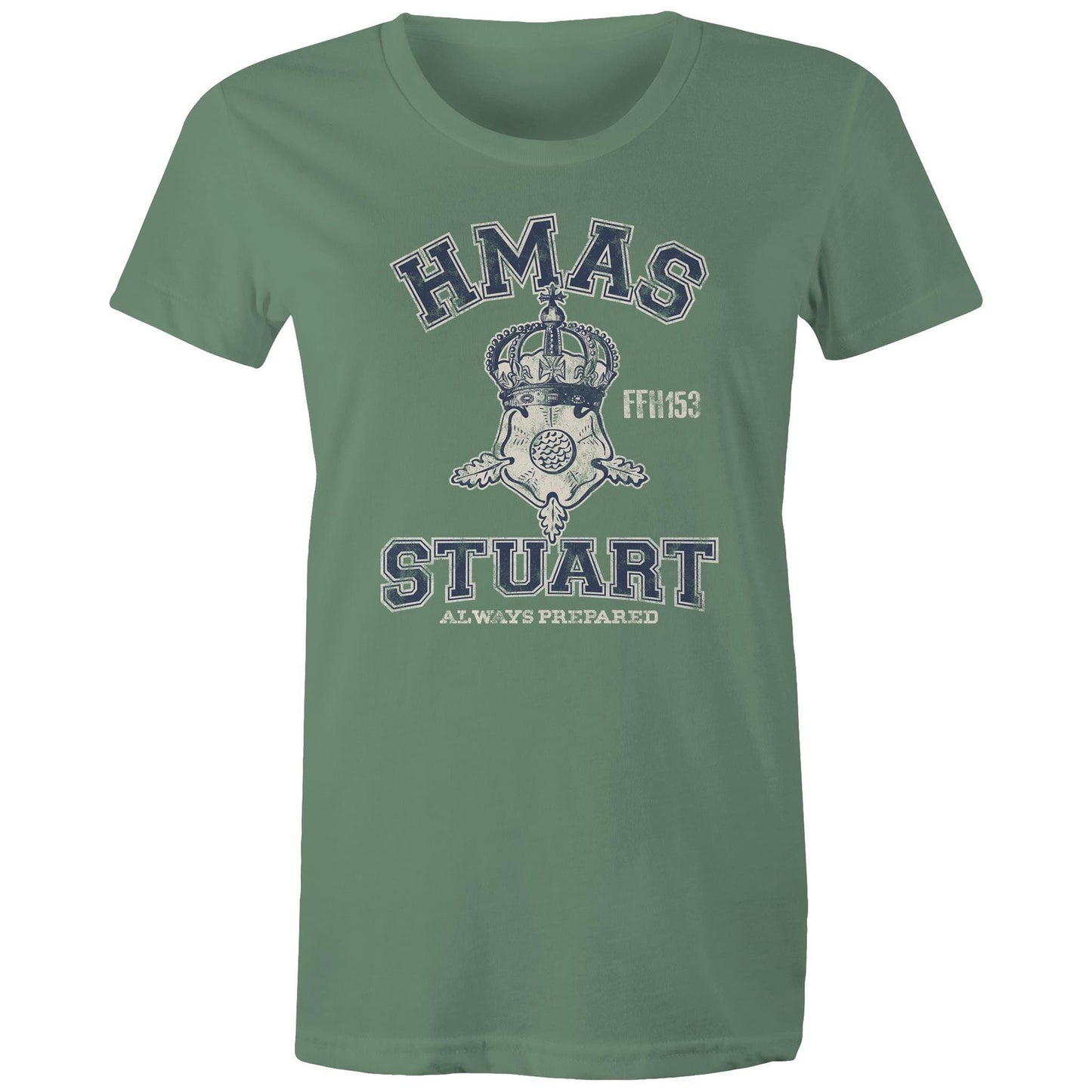 HMAS Stuart (III) FFH153 Women's T-shirt (style Alpha, blue)