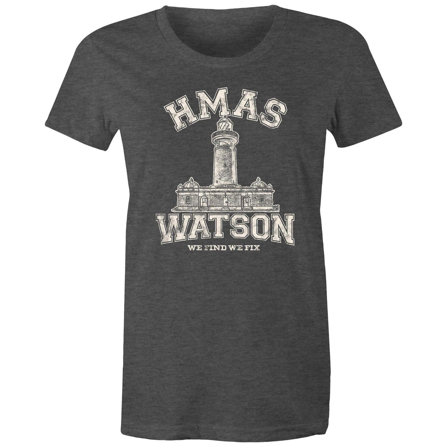 HMAS Watson Women's T-shirt (style Alpha, white)