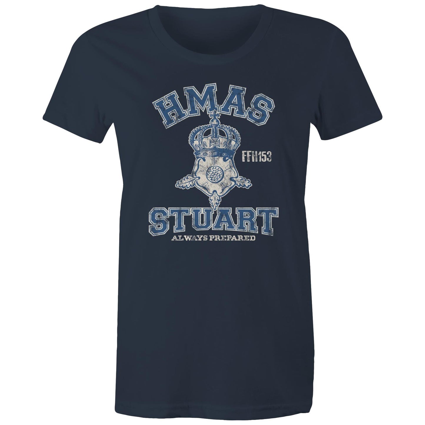 HMAS Stuart (III) FFH153 Women's T-shirt (style Alpha, colour)