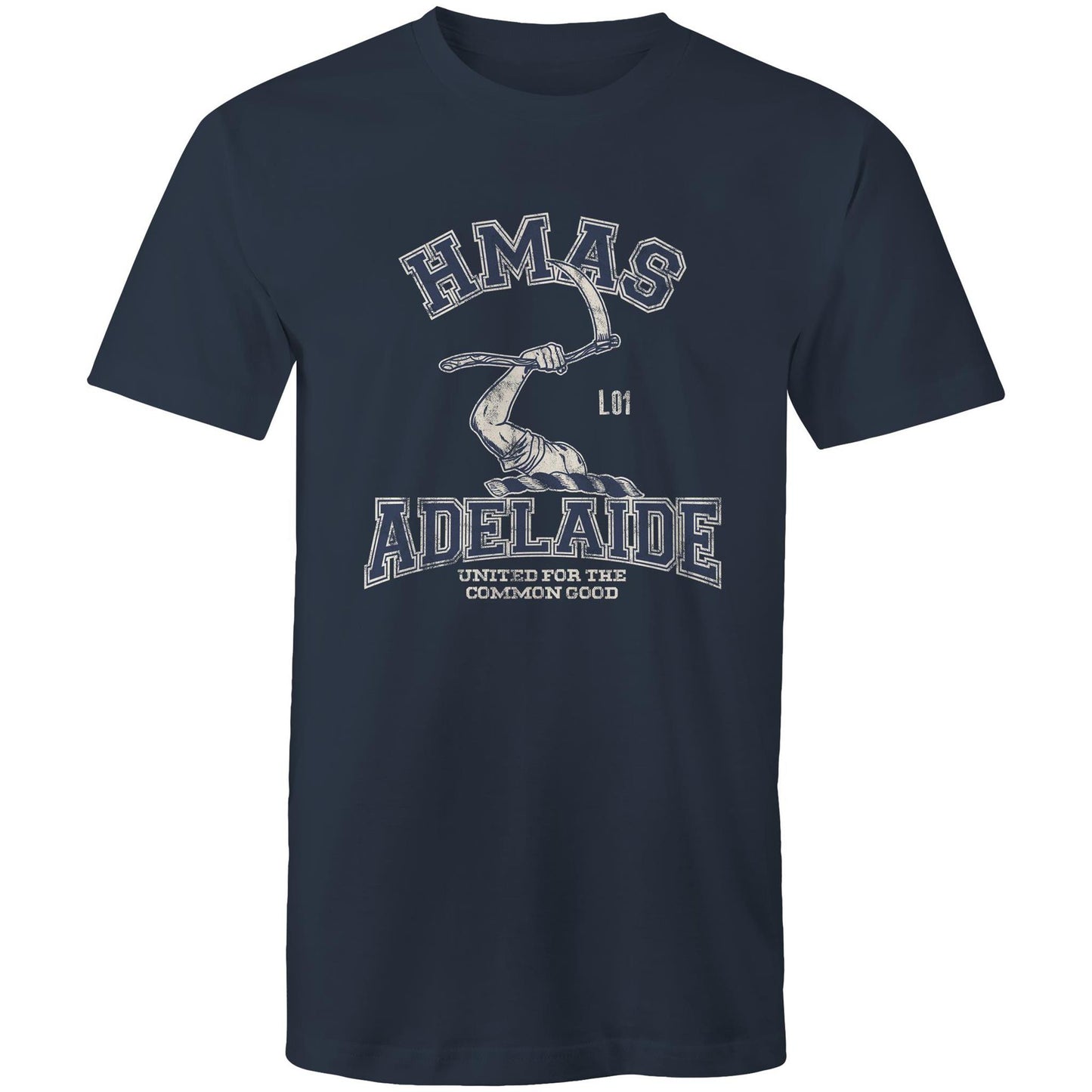 HMAS Adelaide (III) L01 Men's T-shirt (style Alpha, blue)