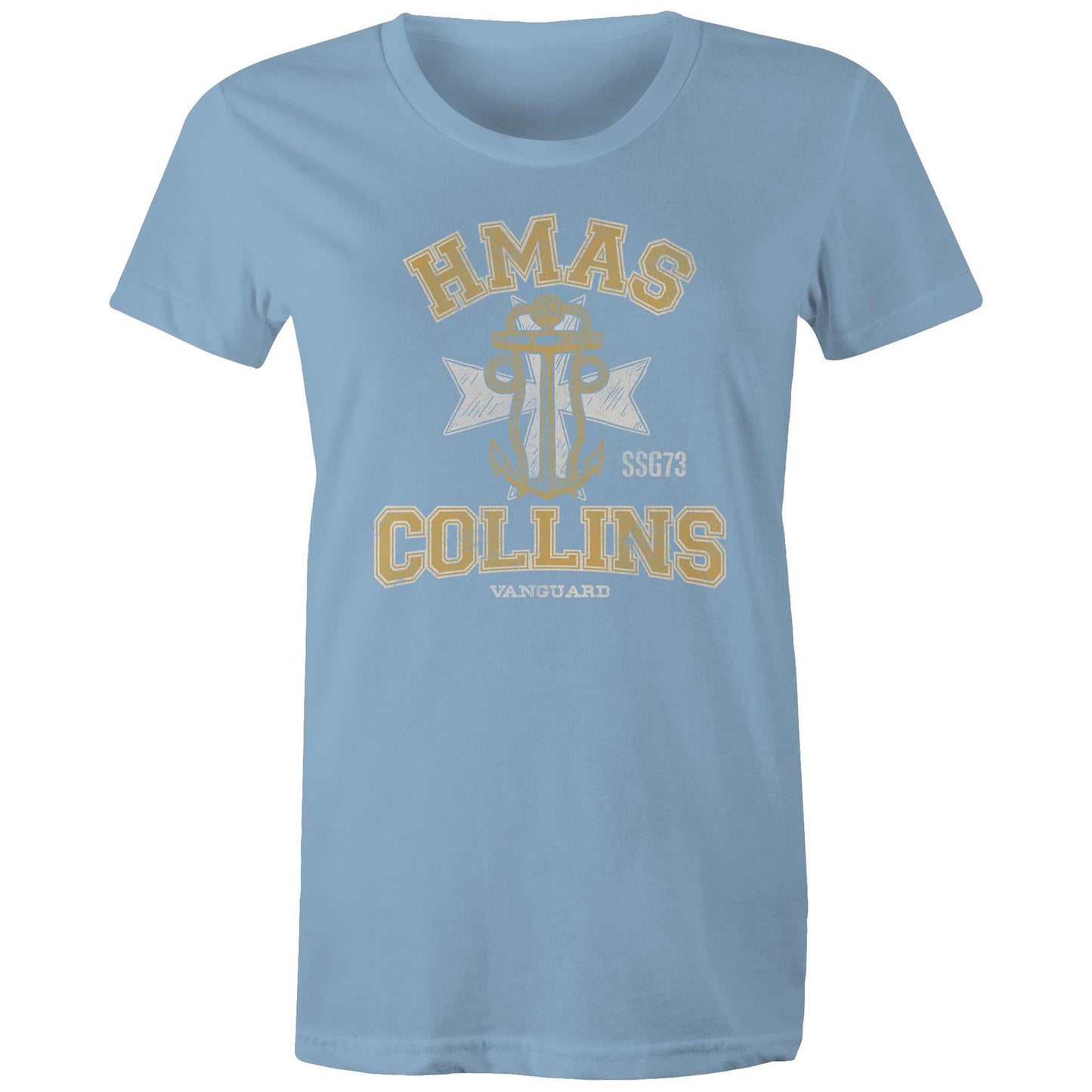 HMAS Collins SSG73 Women's T-shirt (style Alpha, colour)