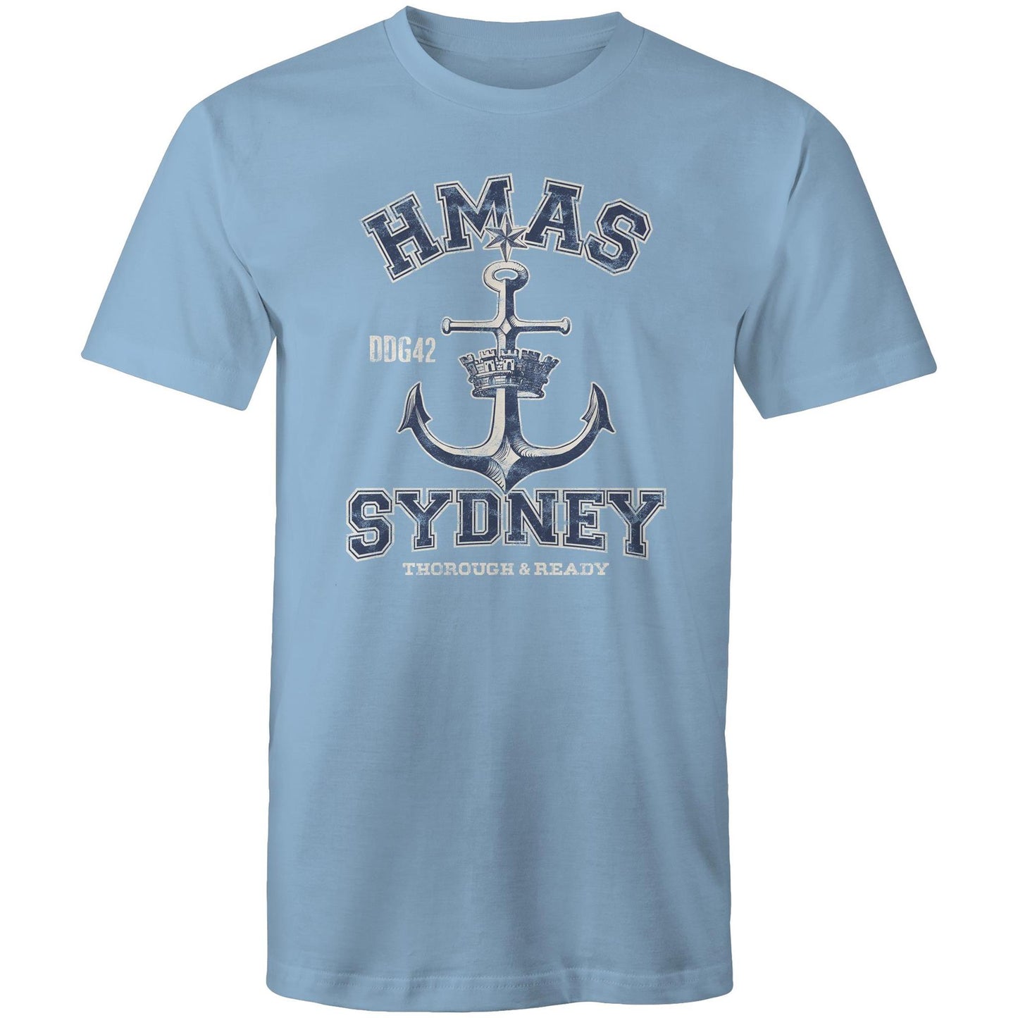 HMAS Sydney (V) DDG42 Men's T-shirt (style Alpha, blue)