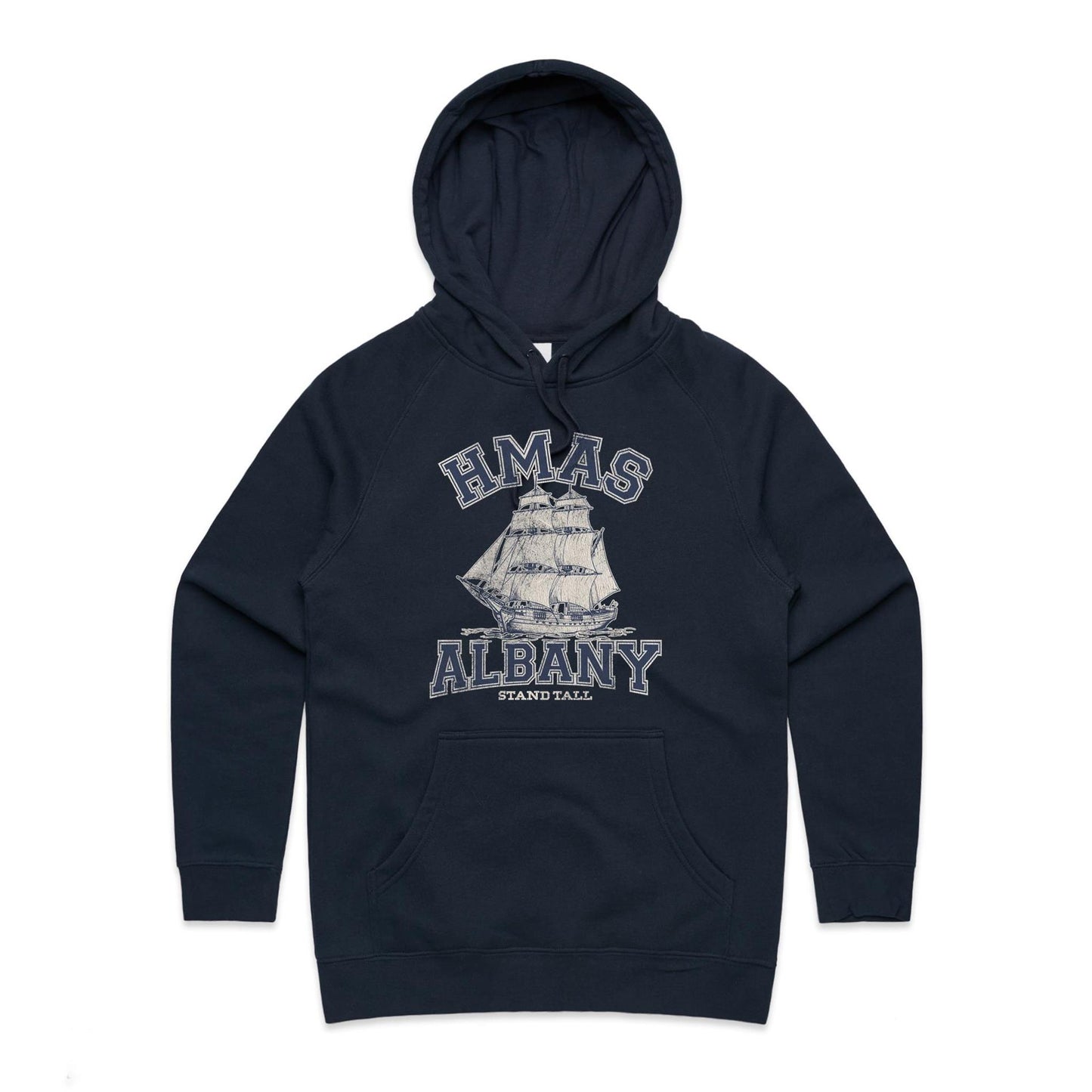 HMAS Albany P86 Women's Hoodie (style Alpha, blue)
