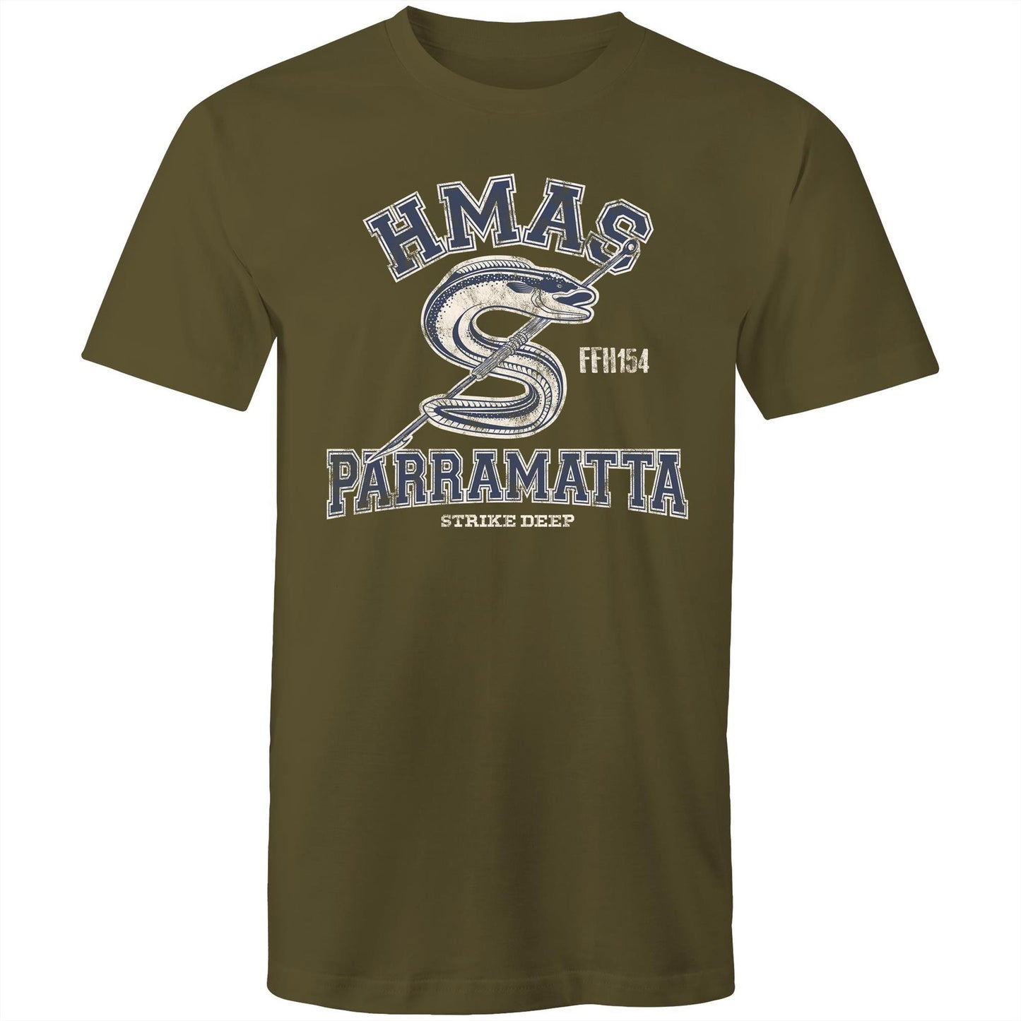 HMAS Parramatta (IV) FFH154 Men's T-shirt (style Alpha, blue)