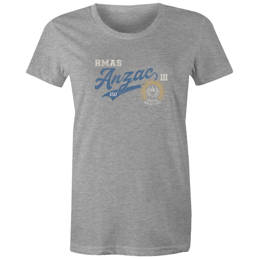 HMAS Ancac (III) FFH150 Women's T-shirt (style Bravo)